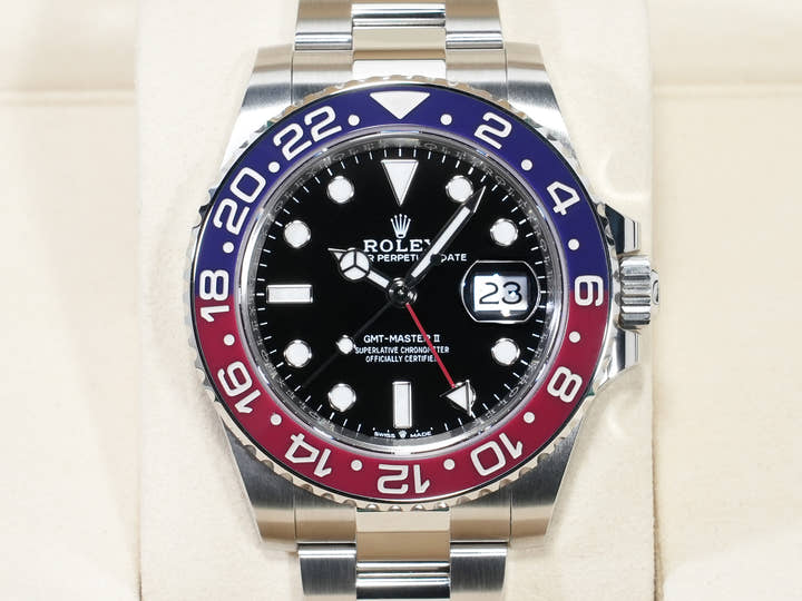 ロレックス GMTマスターII Ref.126710BLRO ステンレススチール ブラック文字盤 オイスターブレスレット 未使用 2no6fd2k