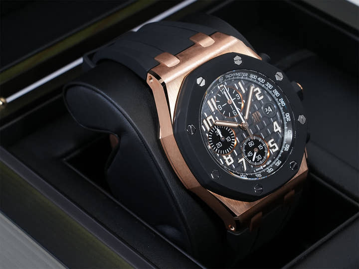 Audemars Piguet Royal Oak Offshore Chronograph Ref. 26238OK.OO.A002CA.01 Pink Gold Slate Gray Dial Unused mowqoqvx