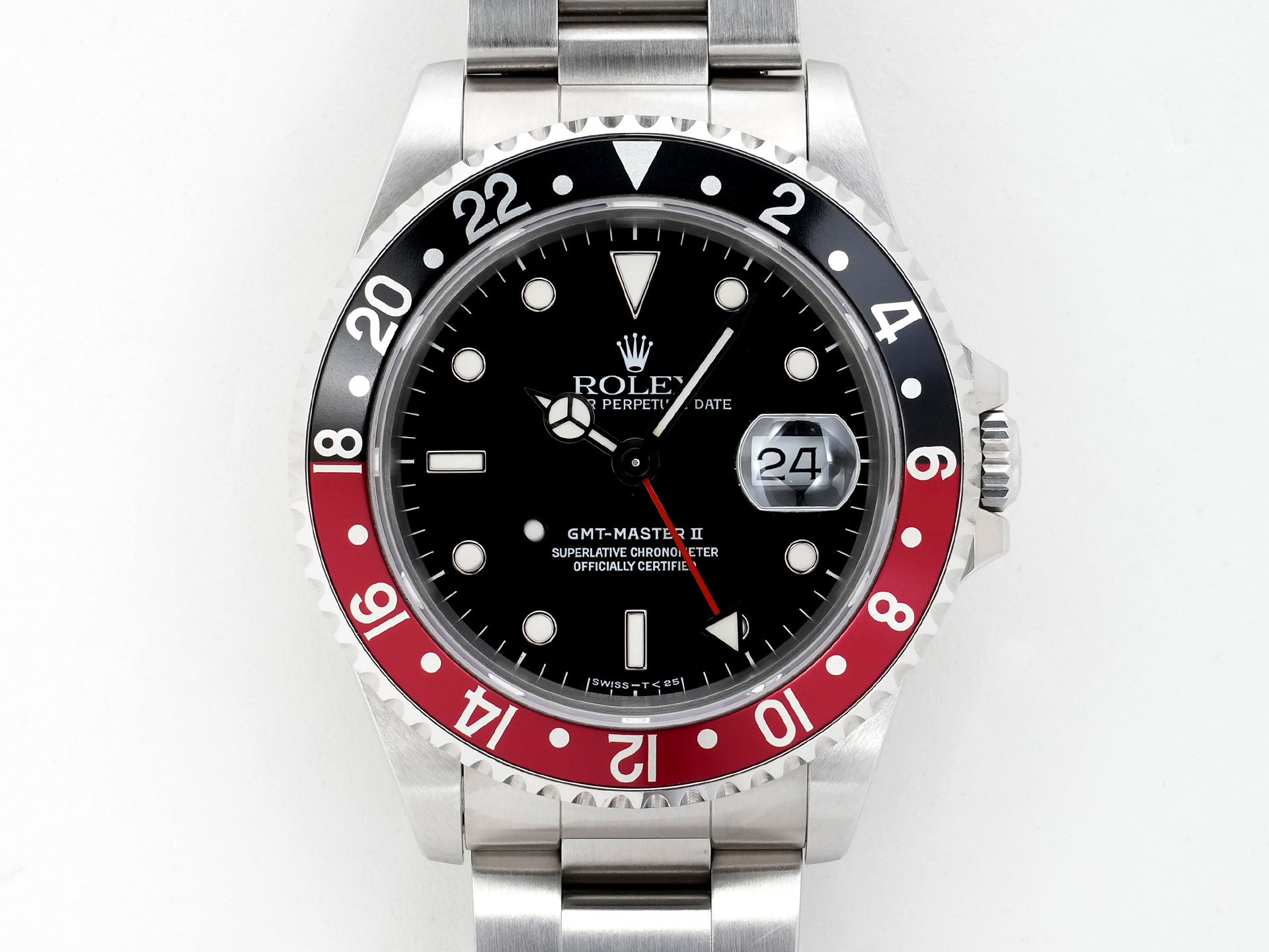 ロレックス GMTマスターII Ref.16710 ステンレススチール ブラック文字盤 オイスターブレスレット 美中古 kut9rptg