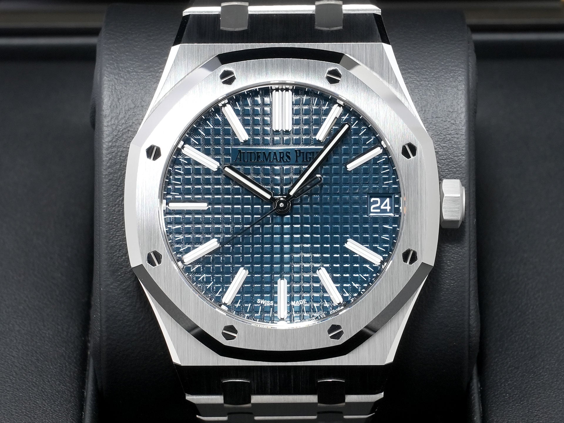 オーデマピゲ ロイヤルオーク Ref.15510ST.OO.1320ST.06 ステンレススチール ナイトブルー文字盤 未使用 kagjmmj7