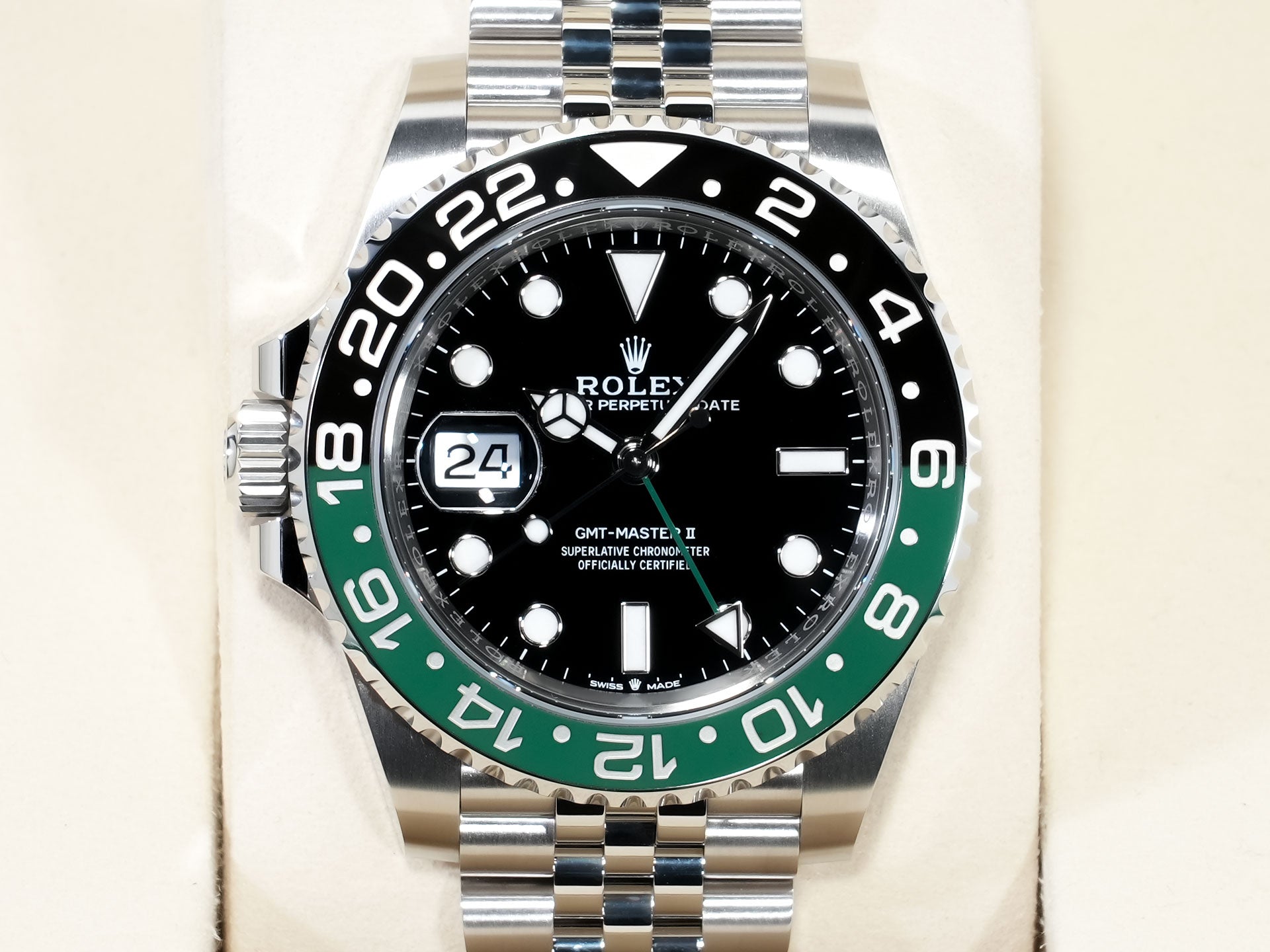 ロレックス GMTマスターII Ref.126720VTNR ステンレススチール ブラック文字盤 ジュビリーブレスレット 未使用 oav26udv