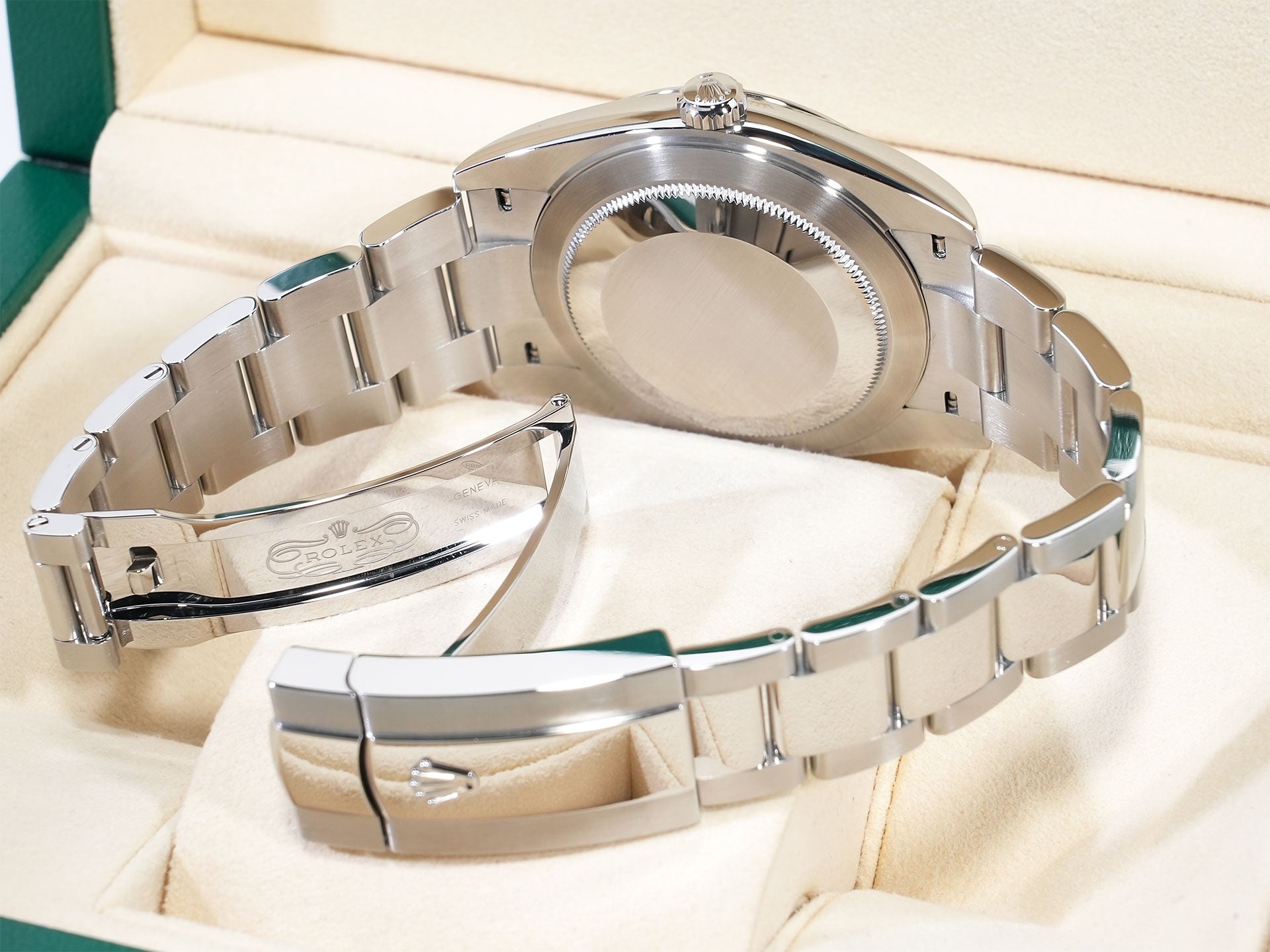 Rolex Datejust 41 Ref. 126300 Stainless Steel Azzurro Blue Dial Oyster Bracelet Excellent Condition jewf2srv