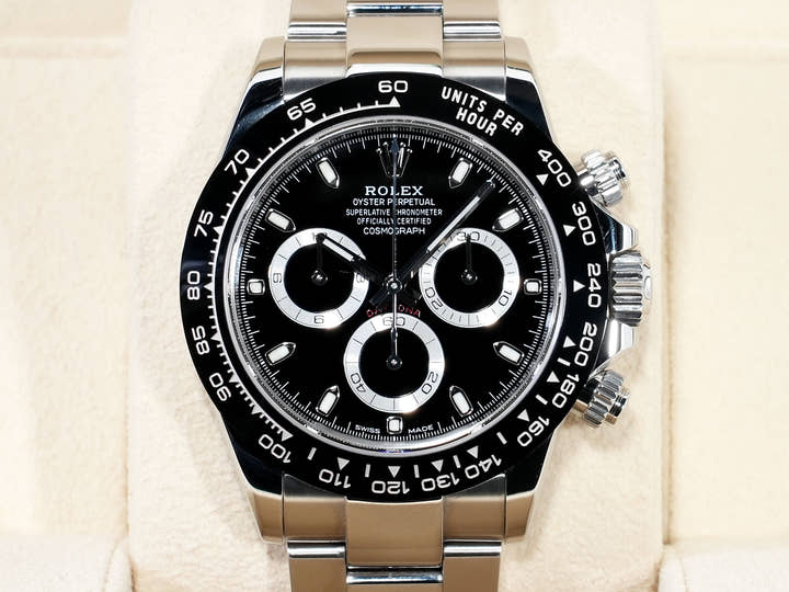 Pre-owned Rolex Daytona Ref. 116500LN Stainless Steel Black Dial jico6cdf