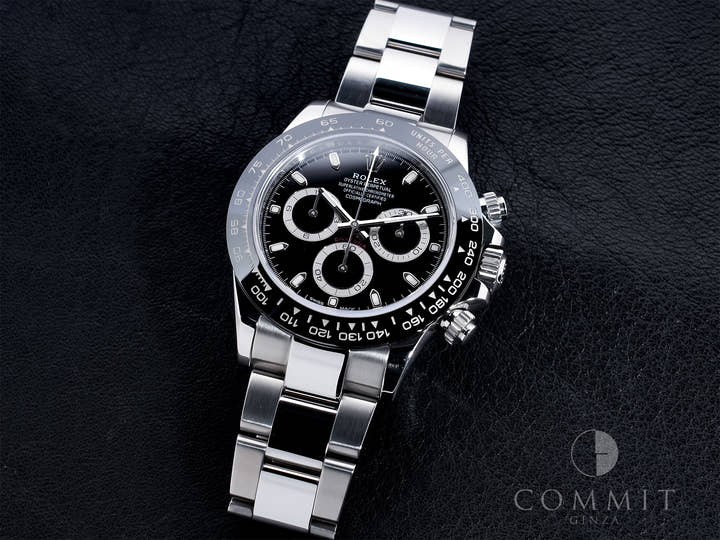 Pre-owned Rolex Daytona Ref. 116500LN Stainless Steel Black Dial jico6cdf