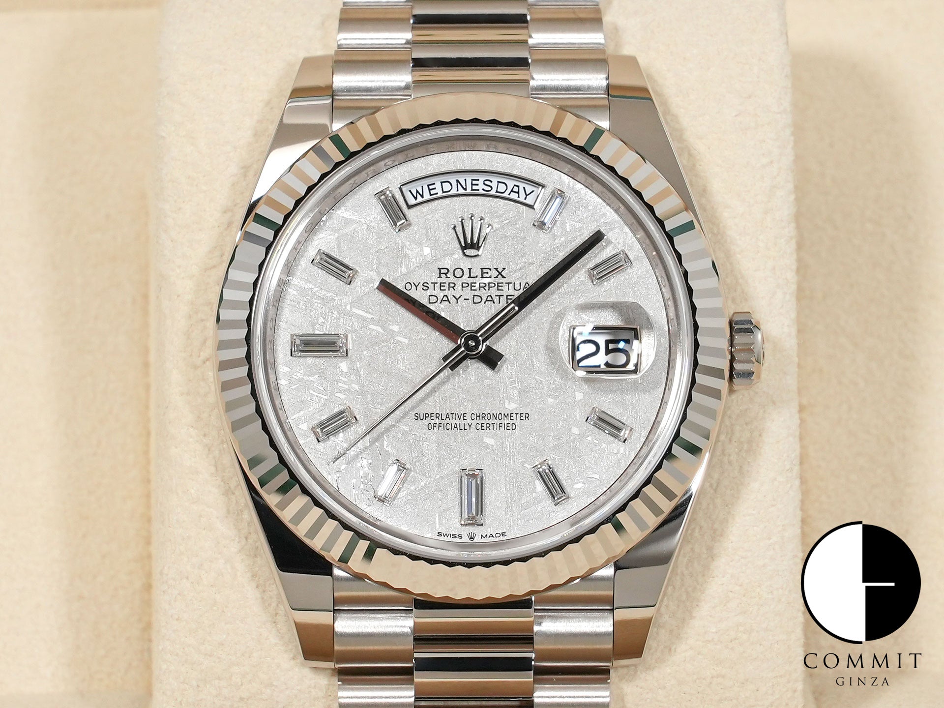 ロレックス デイデイト40 Ref.228239A ホワイトゴールド メテオライト文字盤 未使用 zwtbnk83