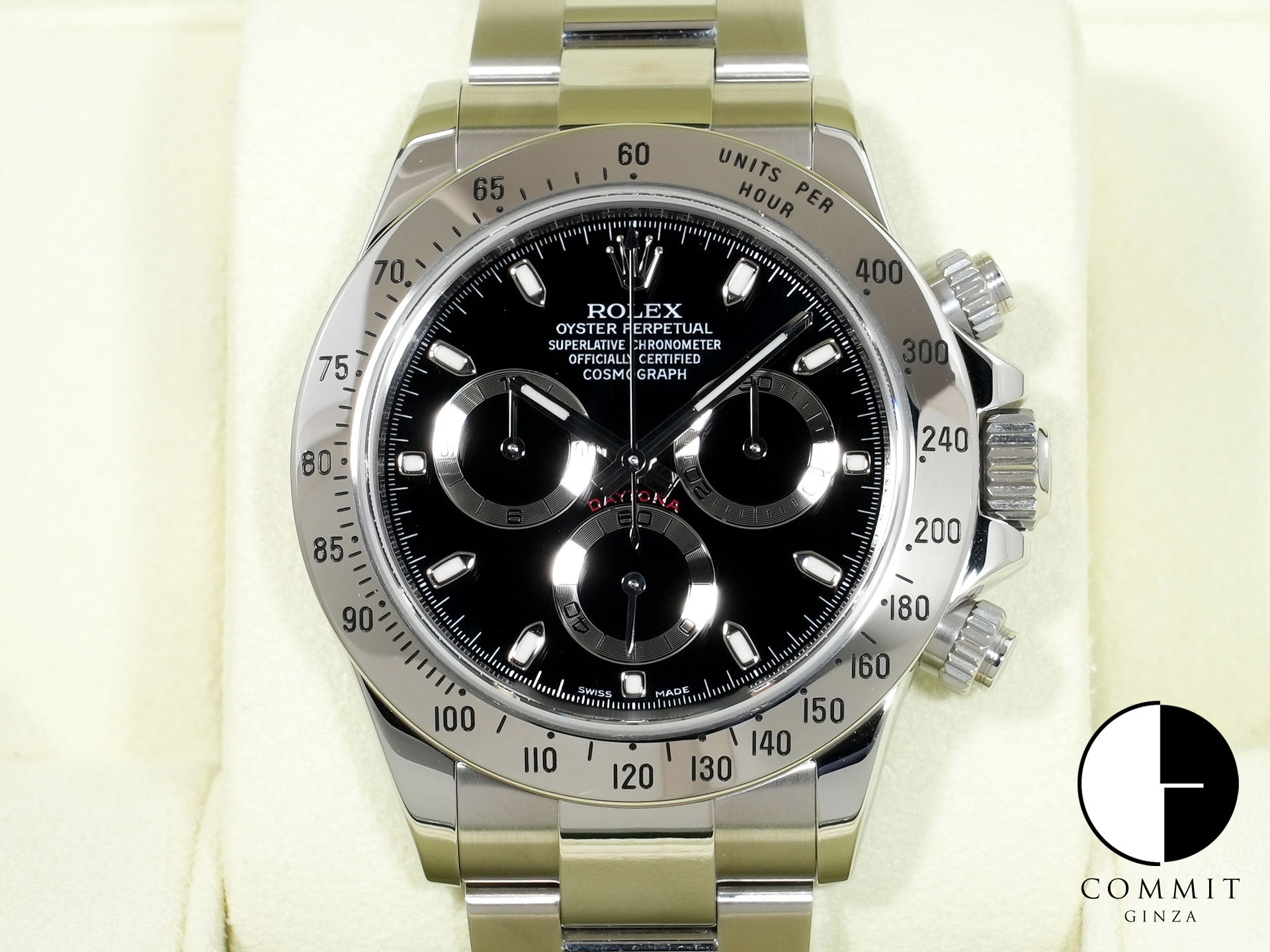 ロレックス デイトナ Ref.116520 ステンレススチール ブラック文字盤 美品 wpnaubku