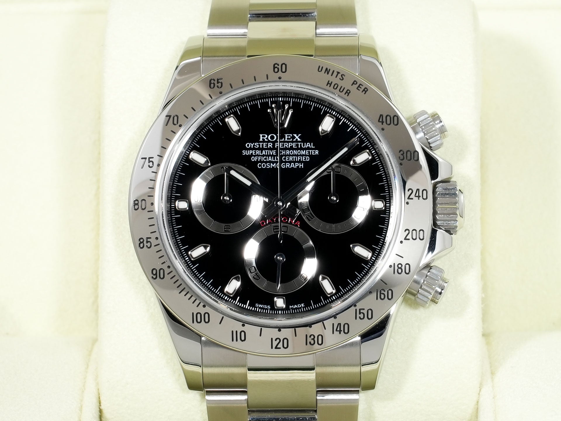 ロレックス デイトナ Ref.116520 ステンレススチール ブラック文字盤 美品 wpnaubku