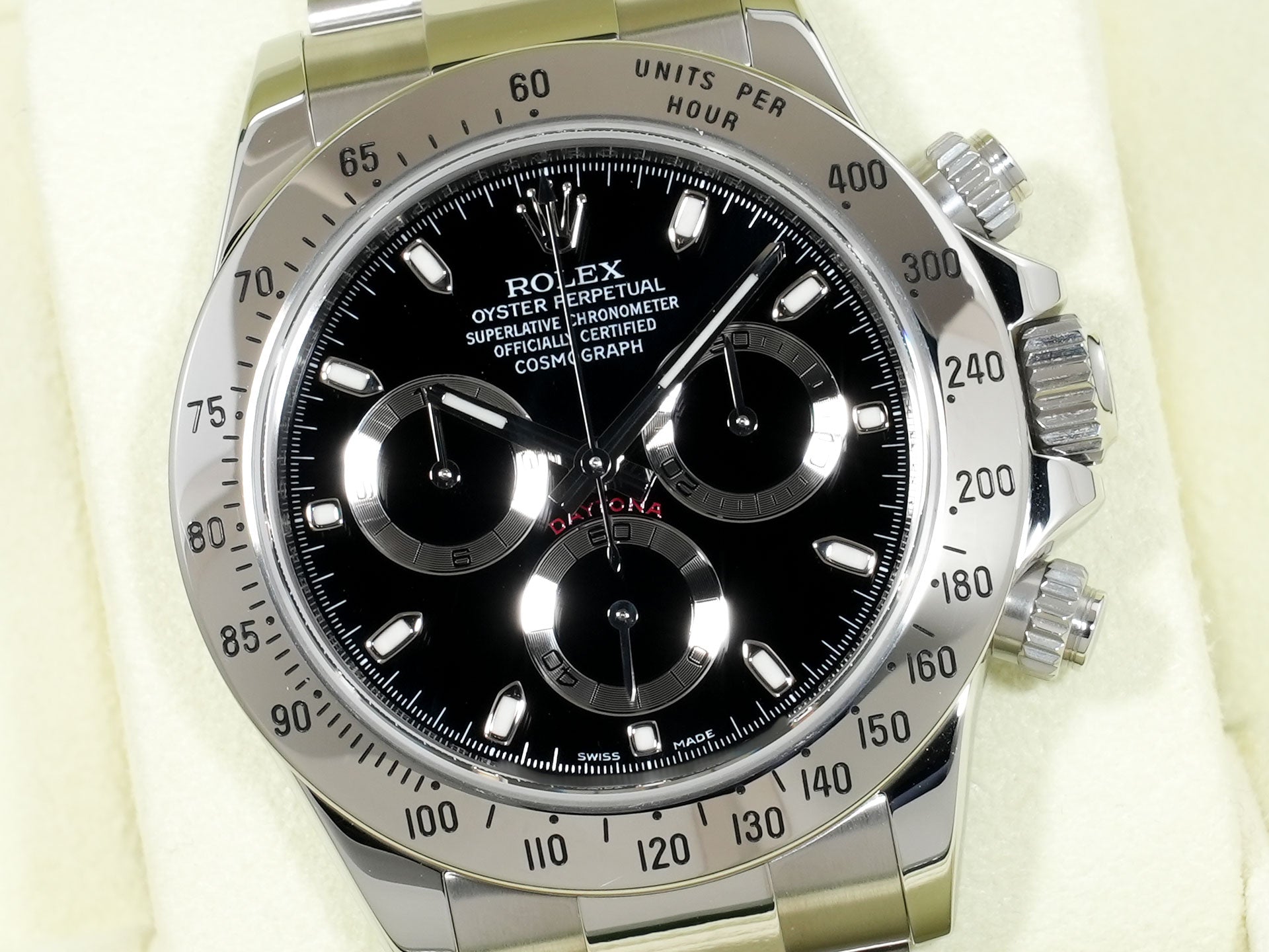 ロレックス デイトナ Ref.116520 ステンレススチール ブラック文字盤 美品 wpnaubku
