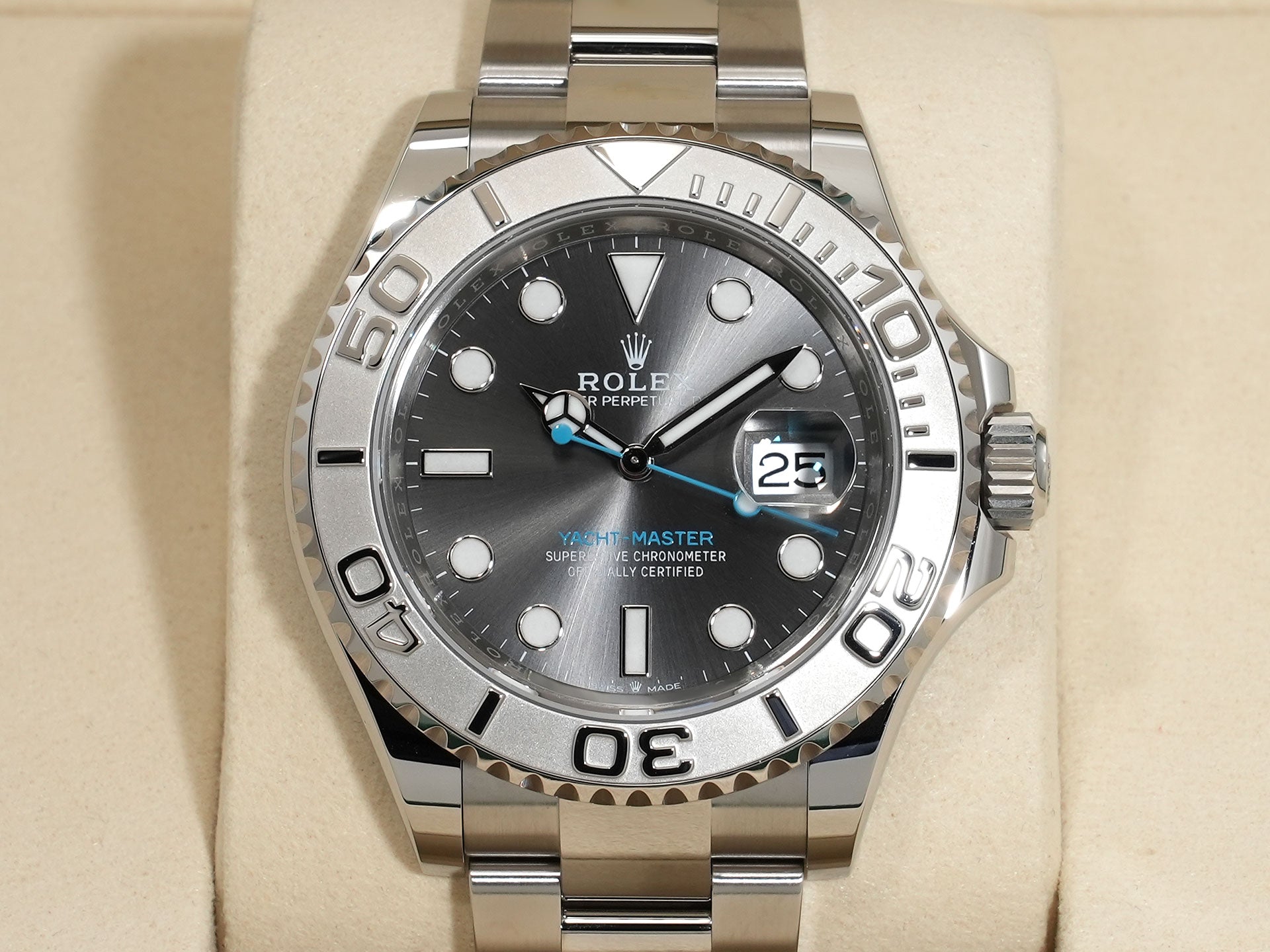 ロレックス ヨットマスター40 Ref.126622 ステンレススチール/プラチナ スレート文字盤 未使用 qhmfkrv3