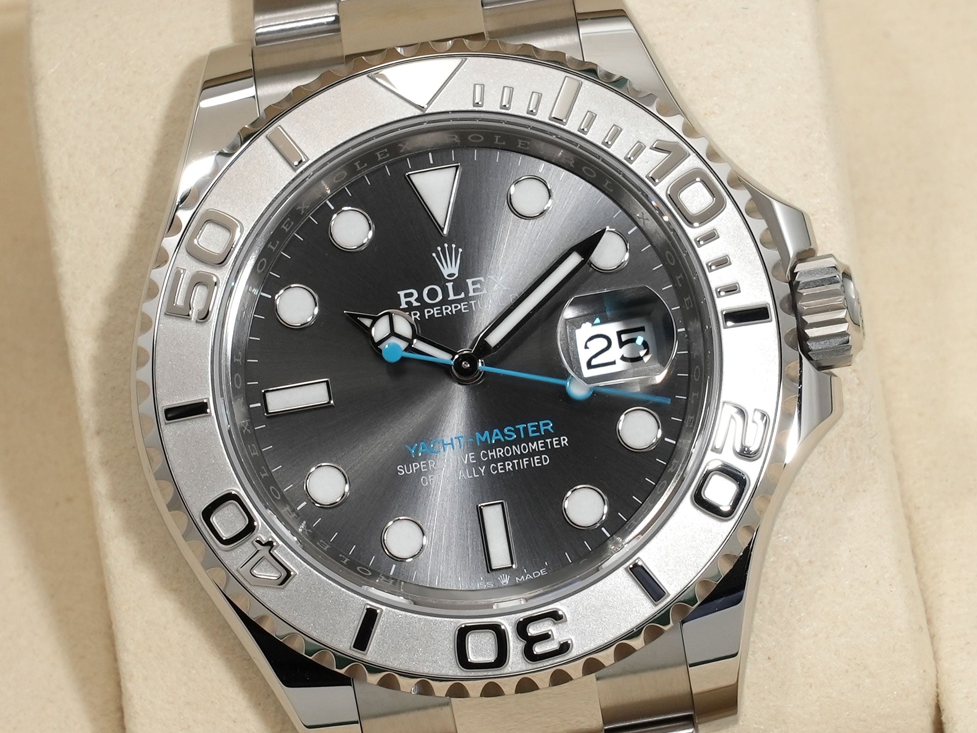 Rolex Yacht-Master 40 Ref. 126622 Stainless Steel/Platinum Slate Dial Unused qhmfkrv3