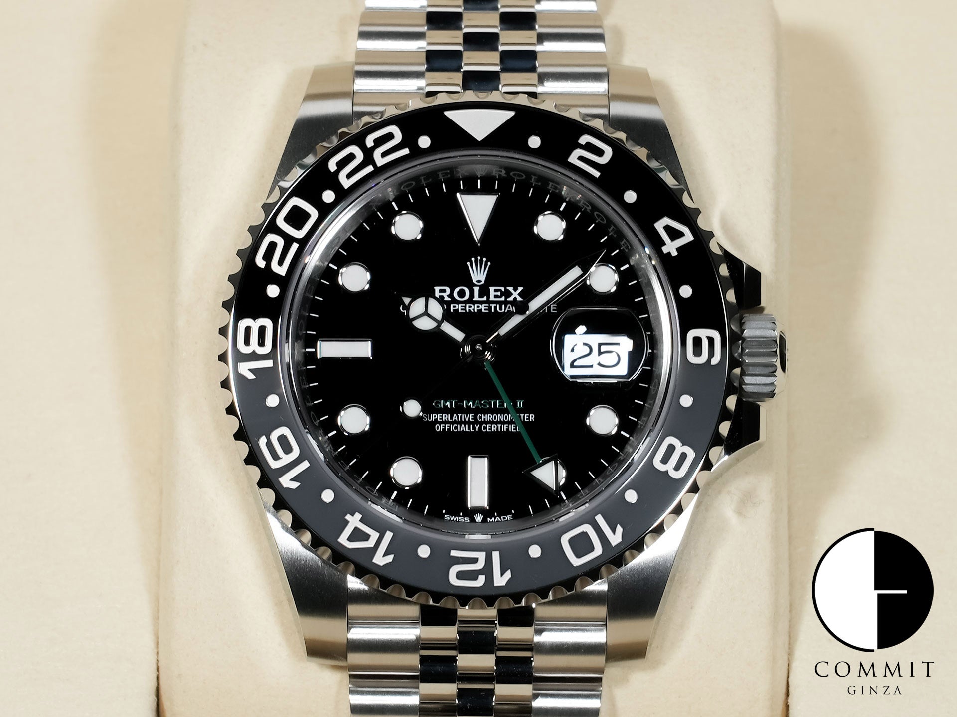 ロレックス GMTマスターII Ref.126710GRNR ステンレススチール ブラック文字盤 ジュビリーブレスレット 未使用 rjdqm43m