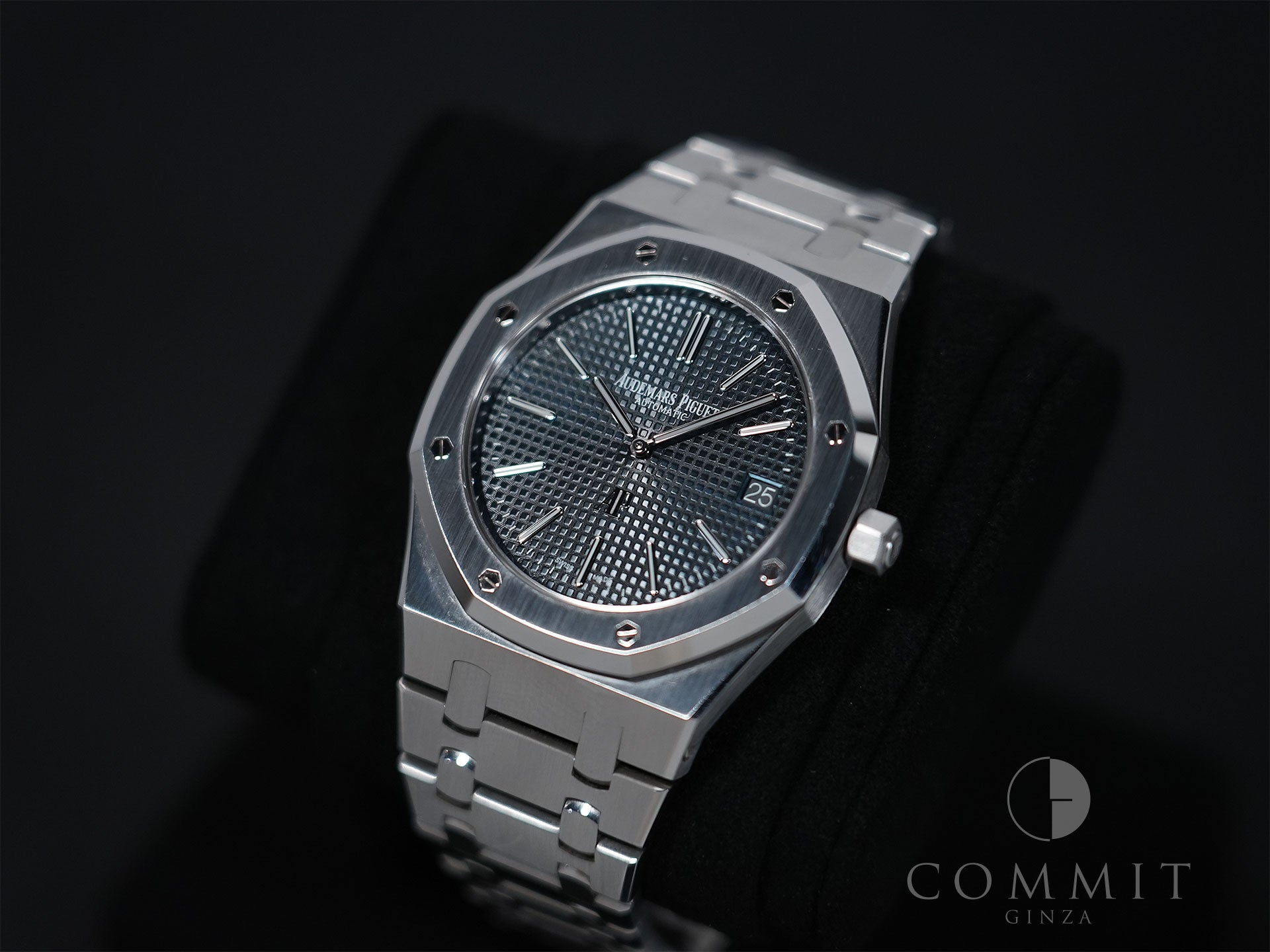 オーデマピゲ ロイヤルオーク ジャンボ エクストラ シン Ref.15202ST.OO.1240ST.01 ステンレススチール ブルー文字盤 中古 keuf7sj8