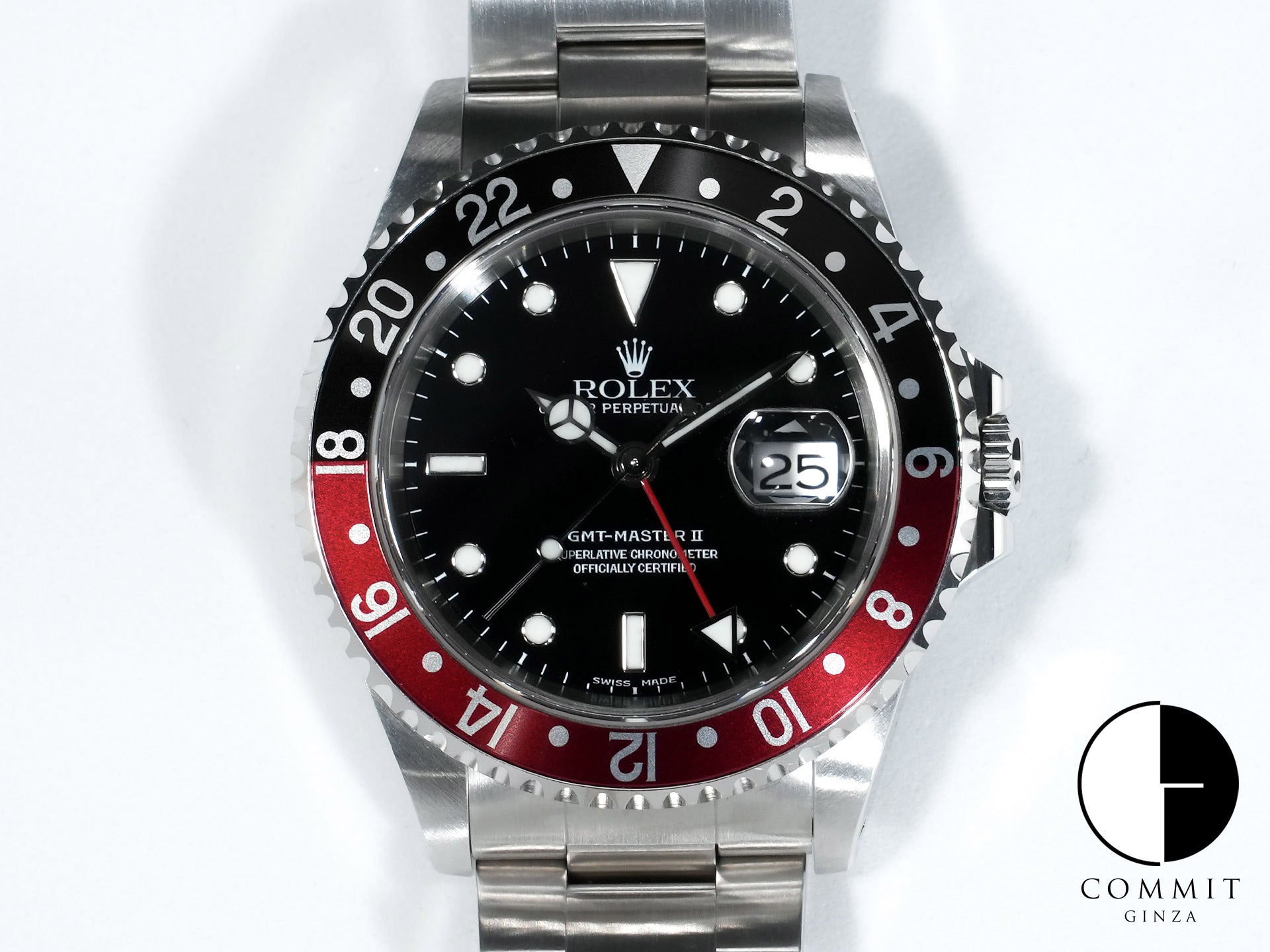 ロレックス GMTマスターII Ref.16710 ステンレススチール ブラック文字盤 オイスターブレスレット 中古 yin7ufkz