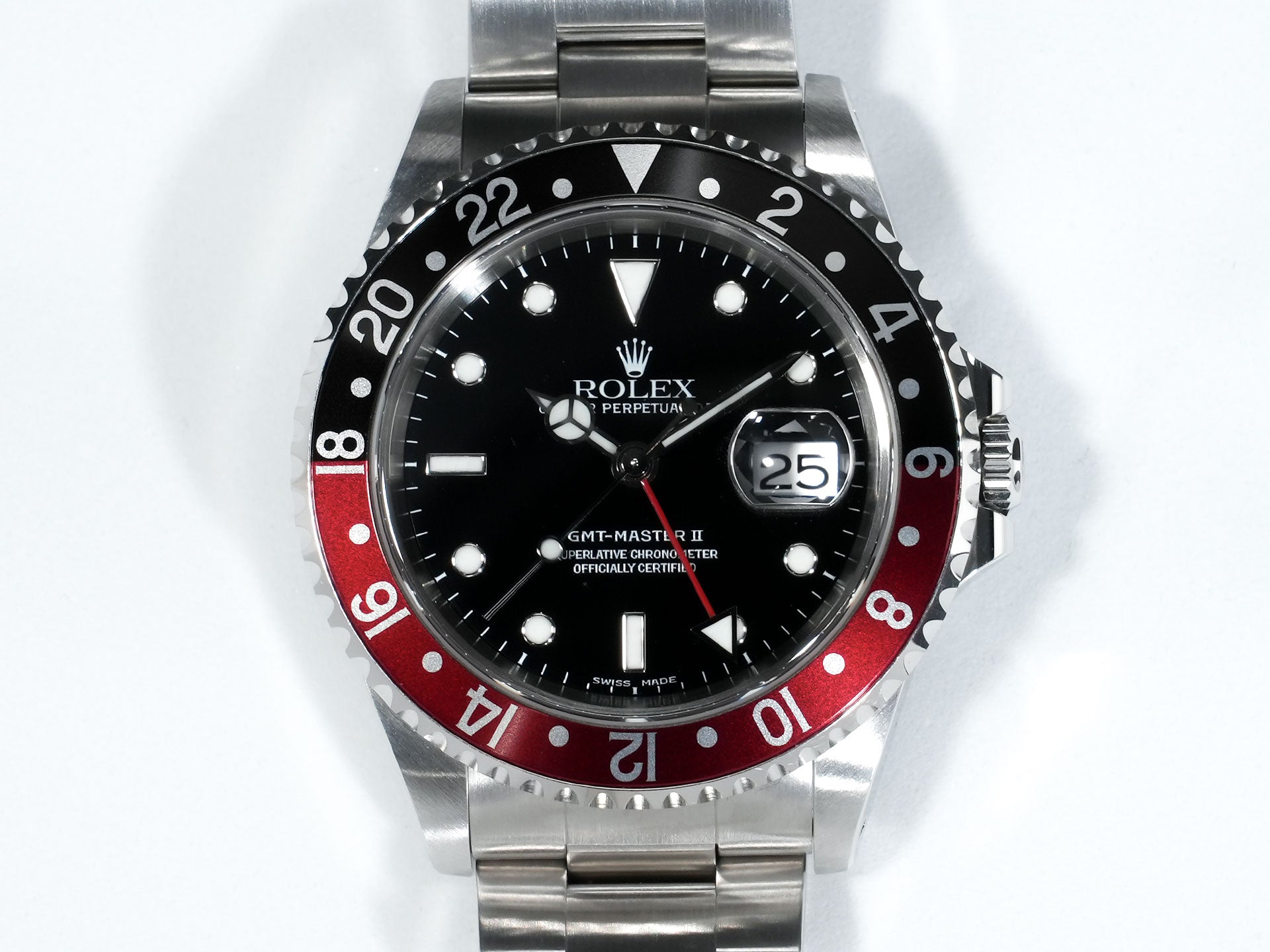 ロレックス GMTマスターII Ref.16710 ステンレススチール ブラック文字盤 オイスターブレスレット 中古 yin7ufkz