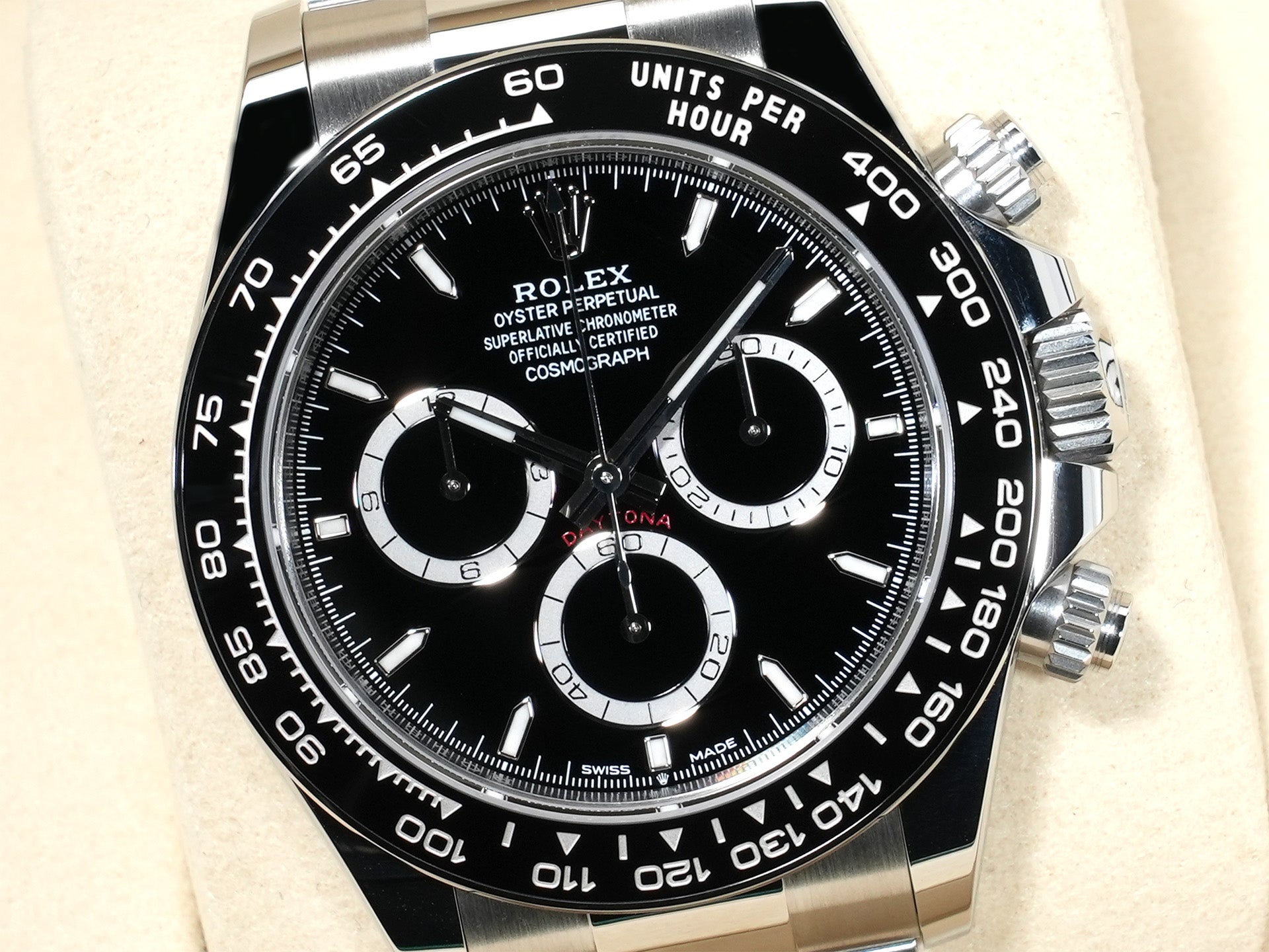 ロレックス デイトナ Ref.126500LN ステンレススチール ブラック文字盤 未使用 2ws9eqgy