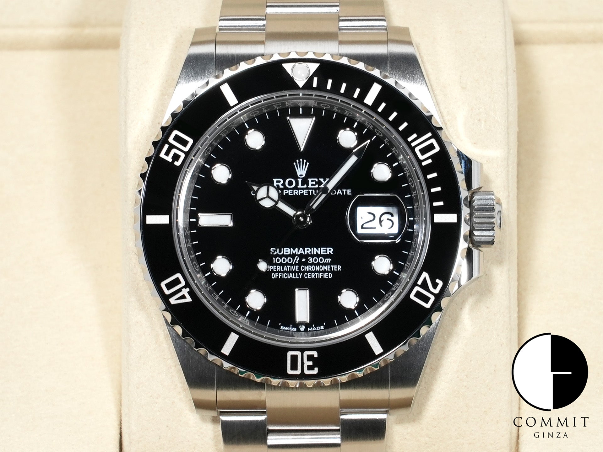 ロレックス サブマリーナー デイト Ref.126610LN ステンレススチール ブラック文字盤 未使用 jobn3qzf