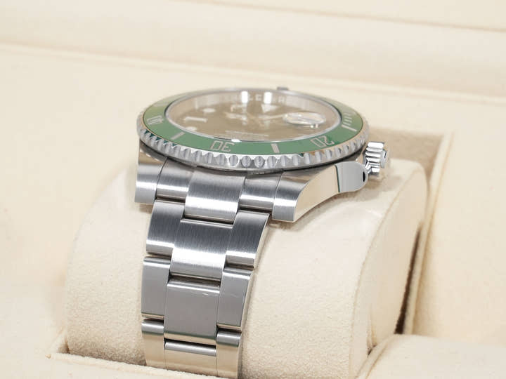 ロレックス サブマリーナー デイト Ref.116610LV ステンレススチール グリーン文字盤 美中古 dx44vu3p