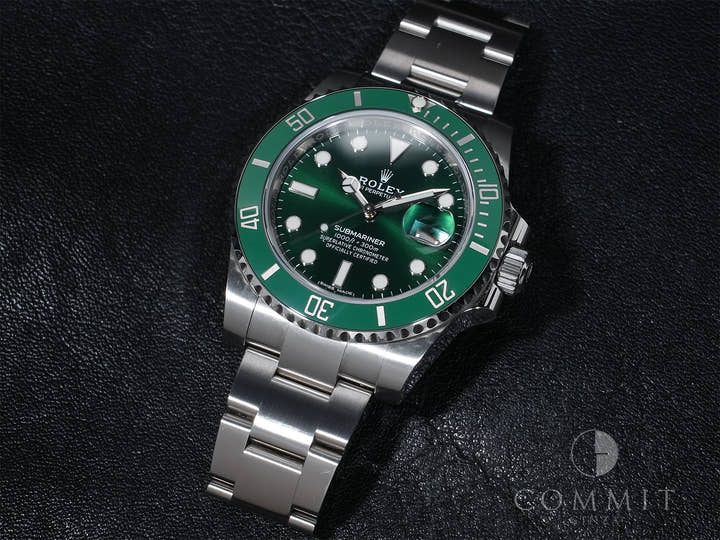 ロレックス サブマリーナー デイト Ref.116610LV ステンレススチール グリーン文字盤 美中古 dx44vu3p