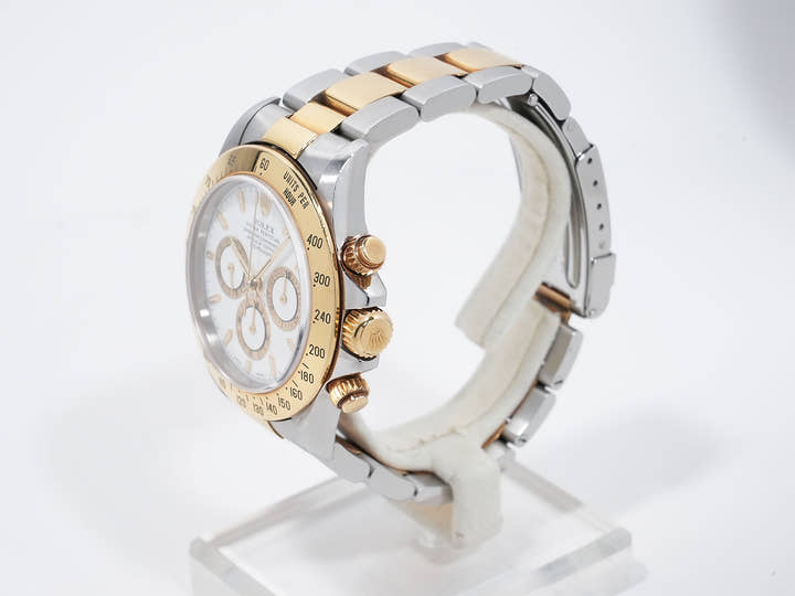 ロレックス デイトナ エルプリメロ Ref.16523 ステンレススチール/イエローゴールド ホワイト文字盤 中古 xwvc7uj3