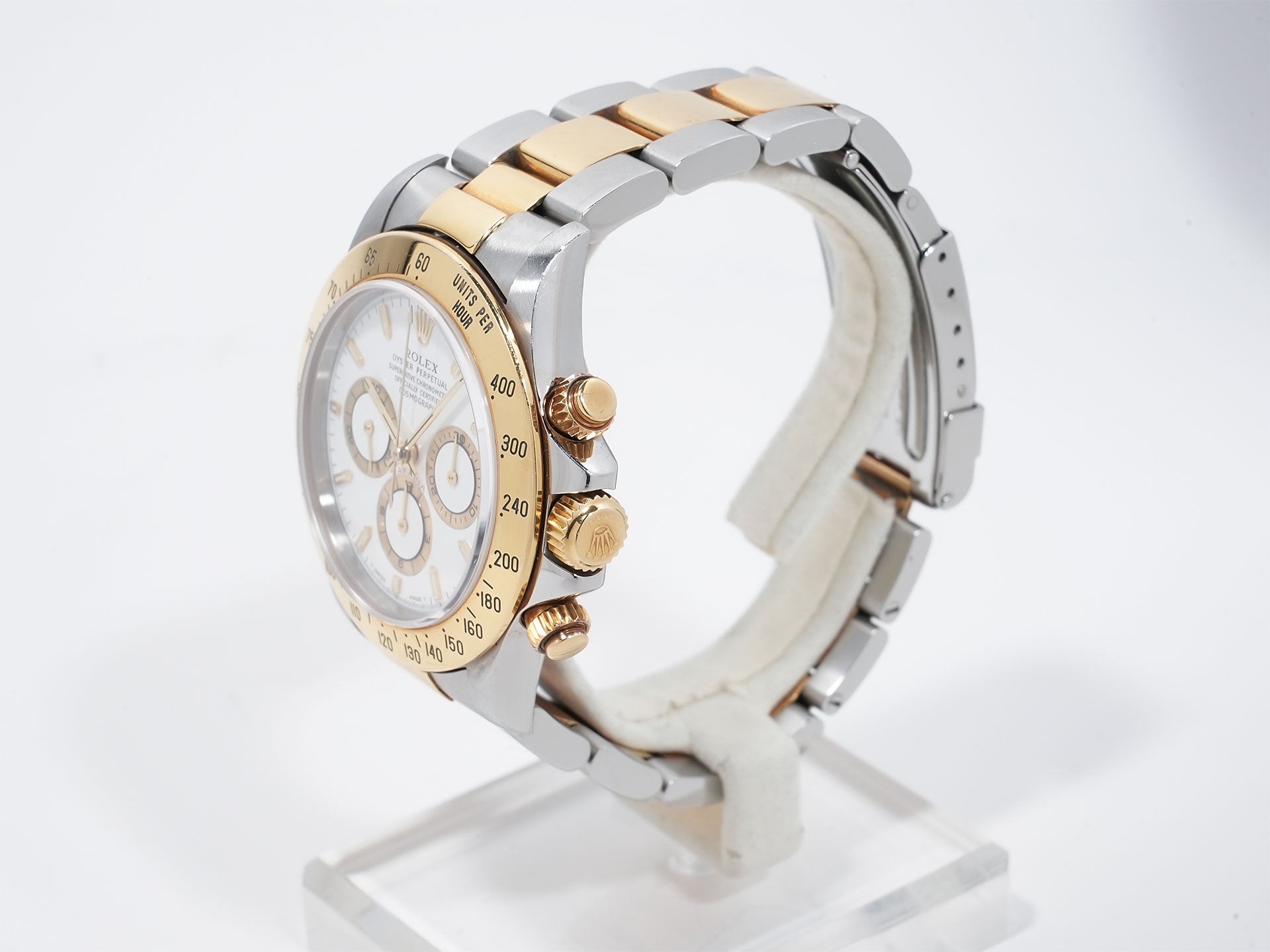 ロレックス デイトナ エルプリメロ Ref.16523 ステンレススチール/イエローゴールド ホワイト文字盤 中古 xwvc7uj3