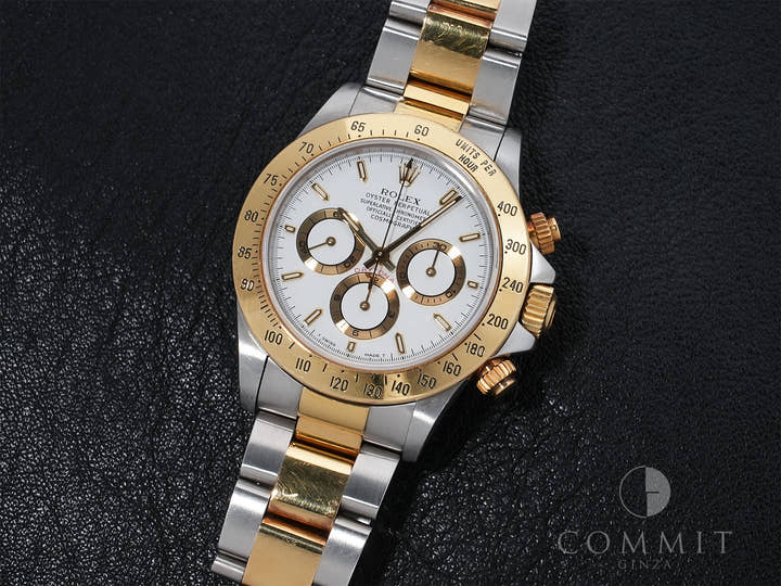 ロレックス デイトナ エルプリメロ Ref.16523 ステンレススチール/イエローゴールド ホワイト文字盤 中古 xwvc7uj3