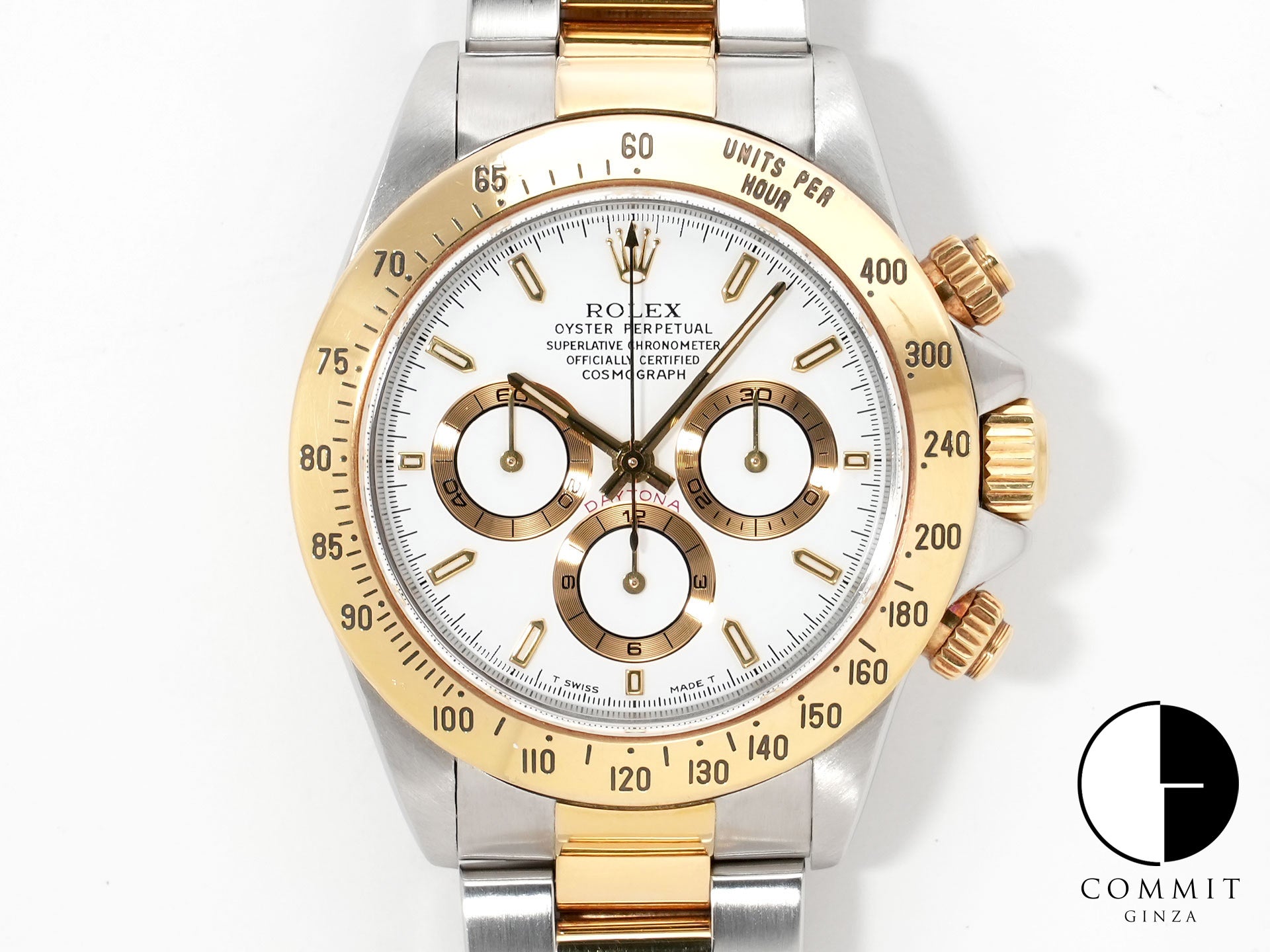 ロレックス デイトナ エルプリメロ Ref.16523 ステンレススチール/イエローゴールド ホワイト文字盤 中古 jwbpgwxa