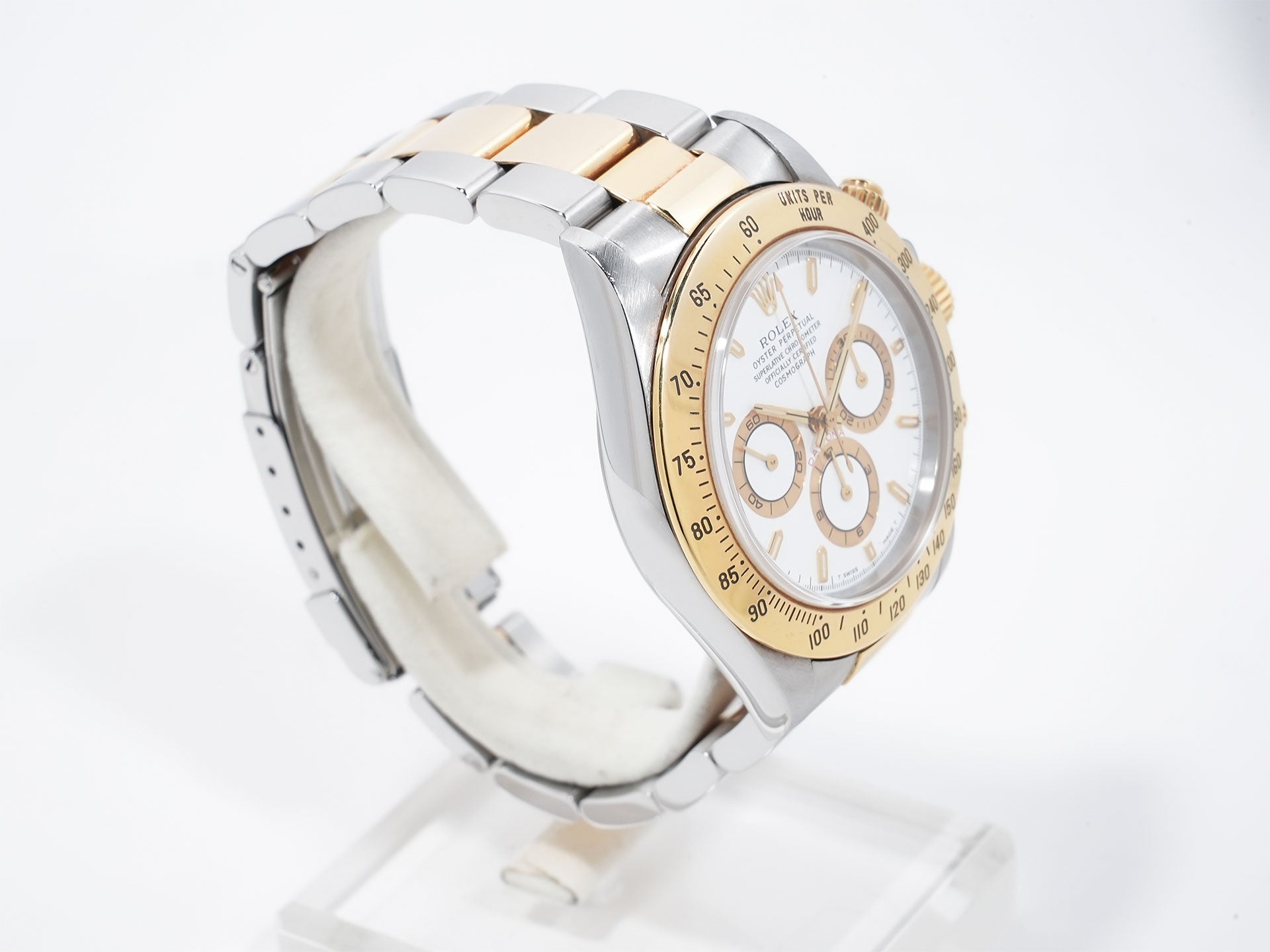 ロレックス デイトナ エルプリメロ Ref.16523 ステンレススチール/イエローゴールド ホワイト文字盤 中古 jwbpgwxa