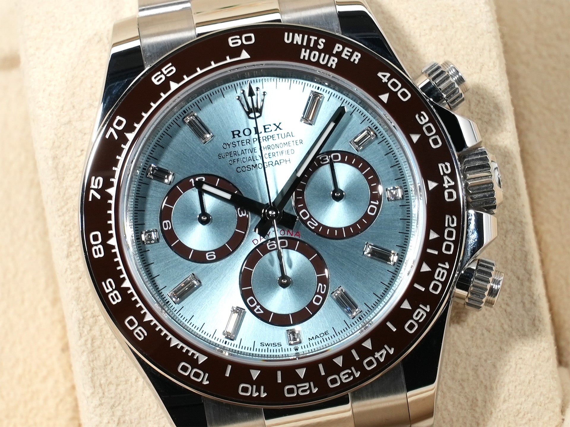 Rolex Daytona Ref. 126506A Platinum Ice Blue with 11 Diamond Dial, Unused (fjrfbfrv)
