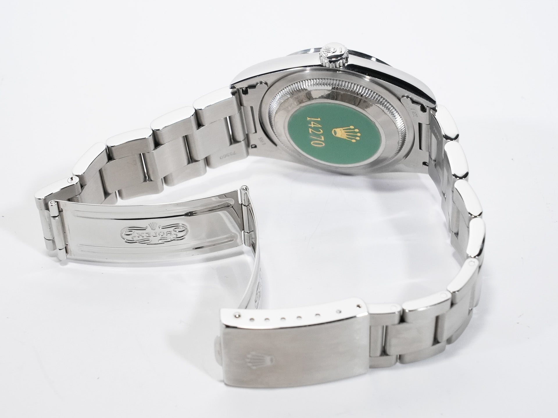 ロレックス エクスプローラーI Ref.14270 ステンレススチール ブラック文字盤 オイスターブレスレット 中古 fa2zrhge
