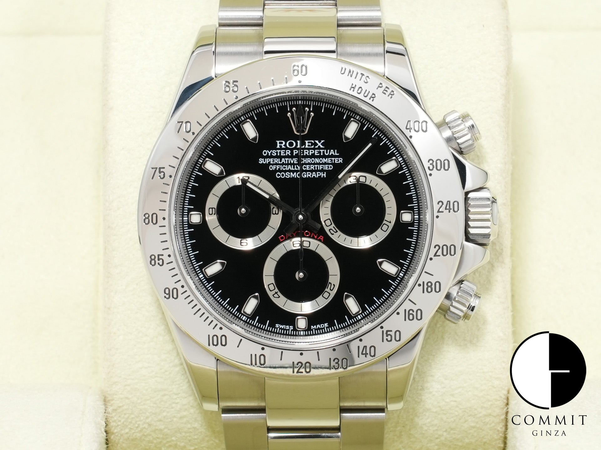 ロレックス デイトナ Ref.116520 ステンレススチール ブラック文字盤 美中古 muunosmv