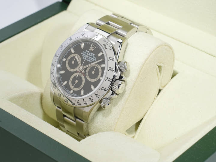 ロレックス デイトナ Ref.116520 ステンレススチール ブラック文字盤 美中古 muunosmv