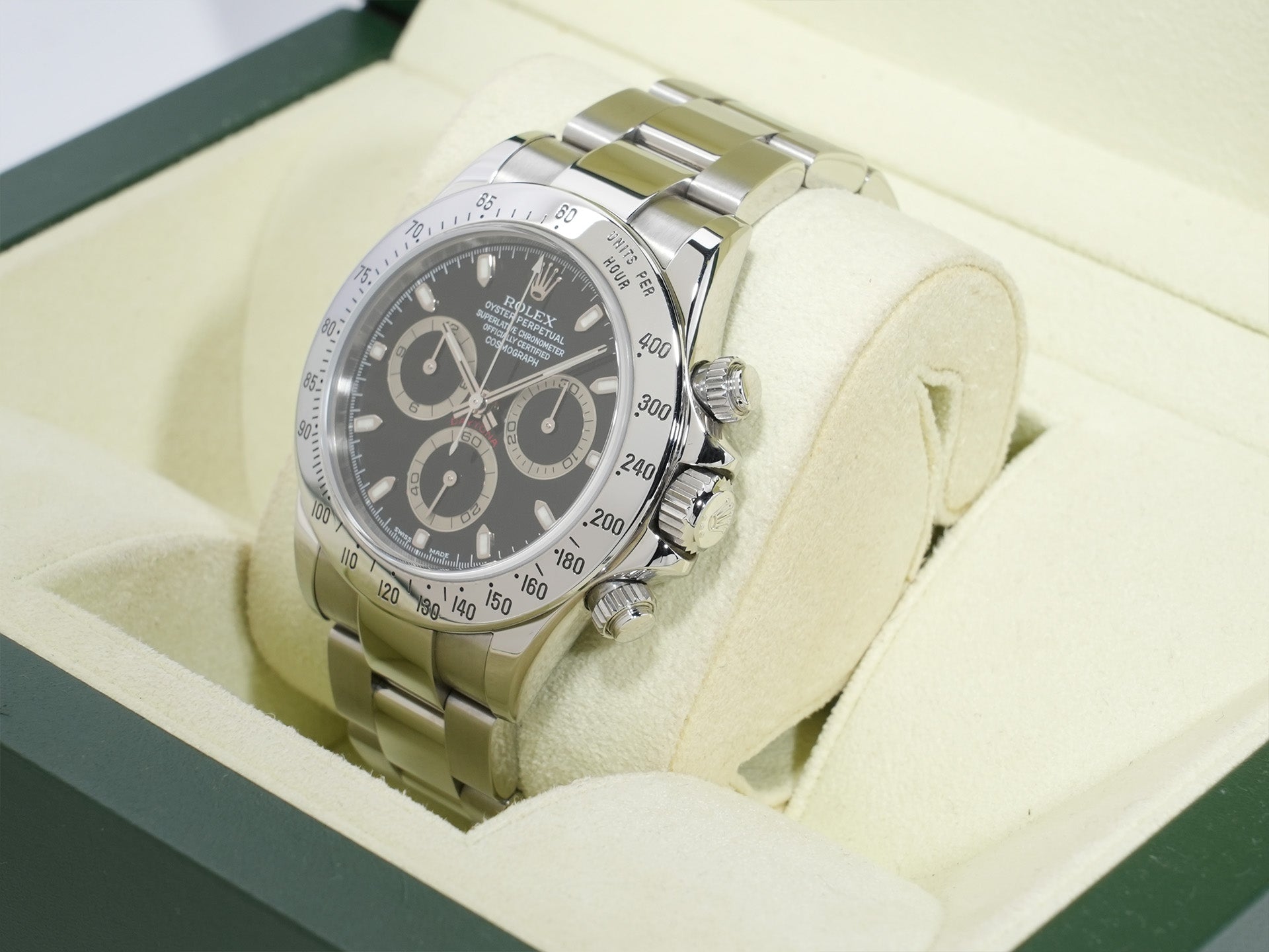 ロレックス デイトナ Ref.116520 ステンレススチール ブラック文字盤 美中古 muunosmv