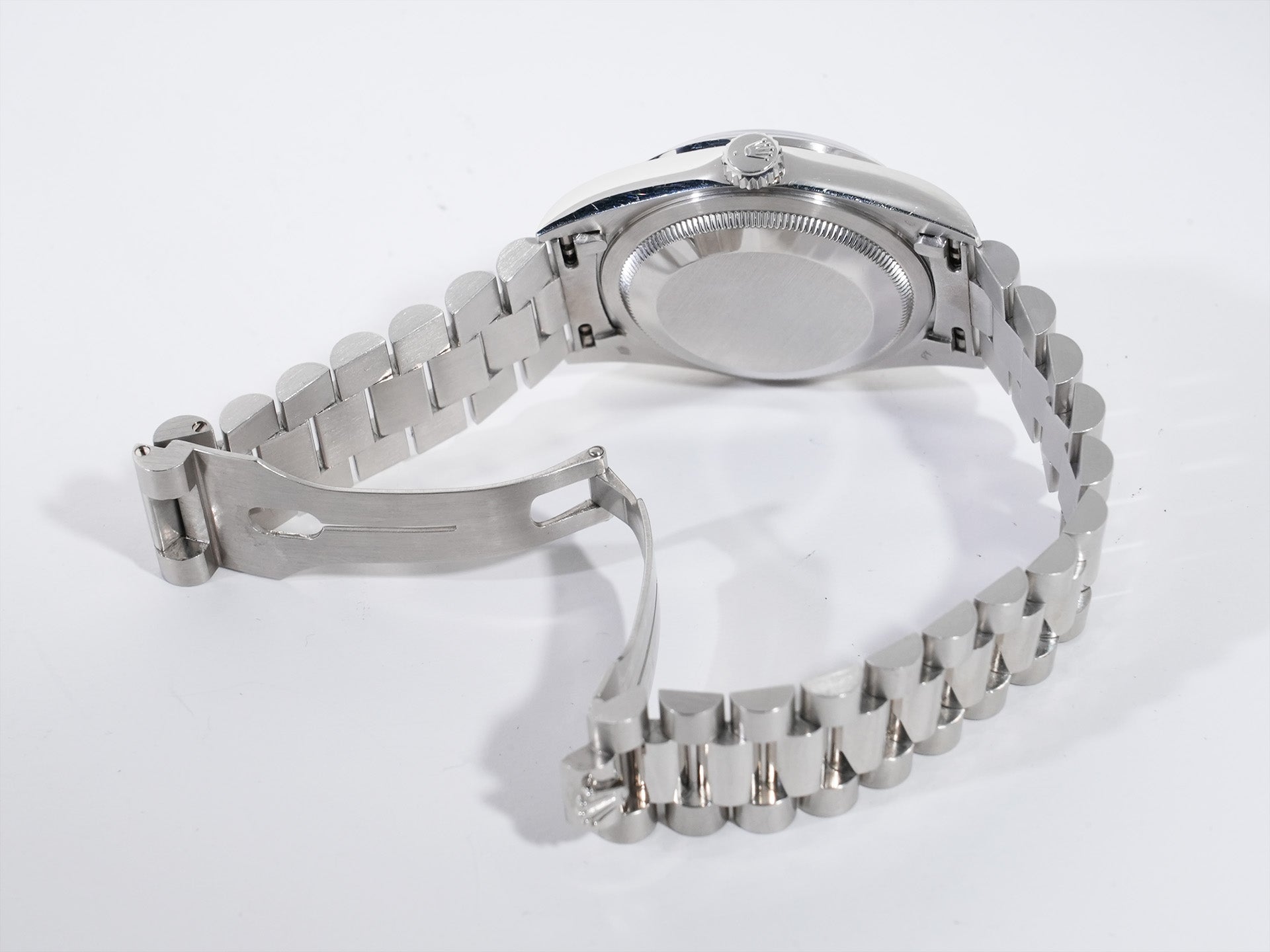 Pre-owned Rolex Day-Date Ref. 18206 in Platinum with Blue Milliard Dial (gop3my6c)
