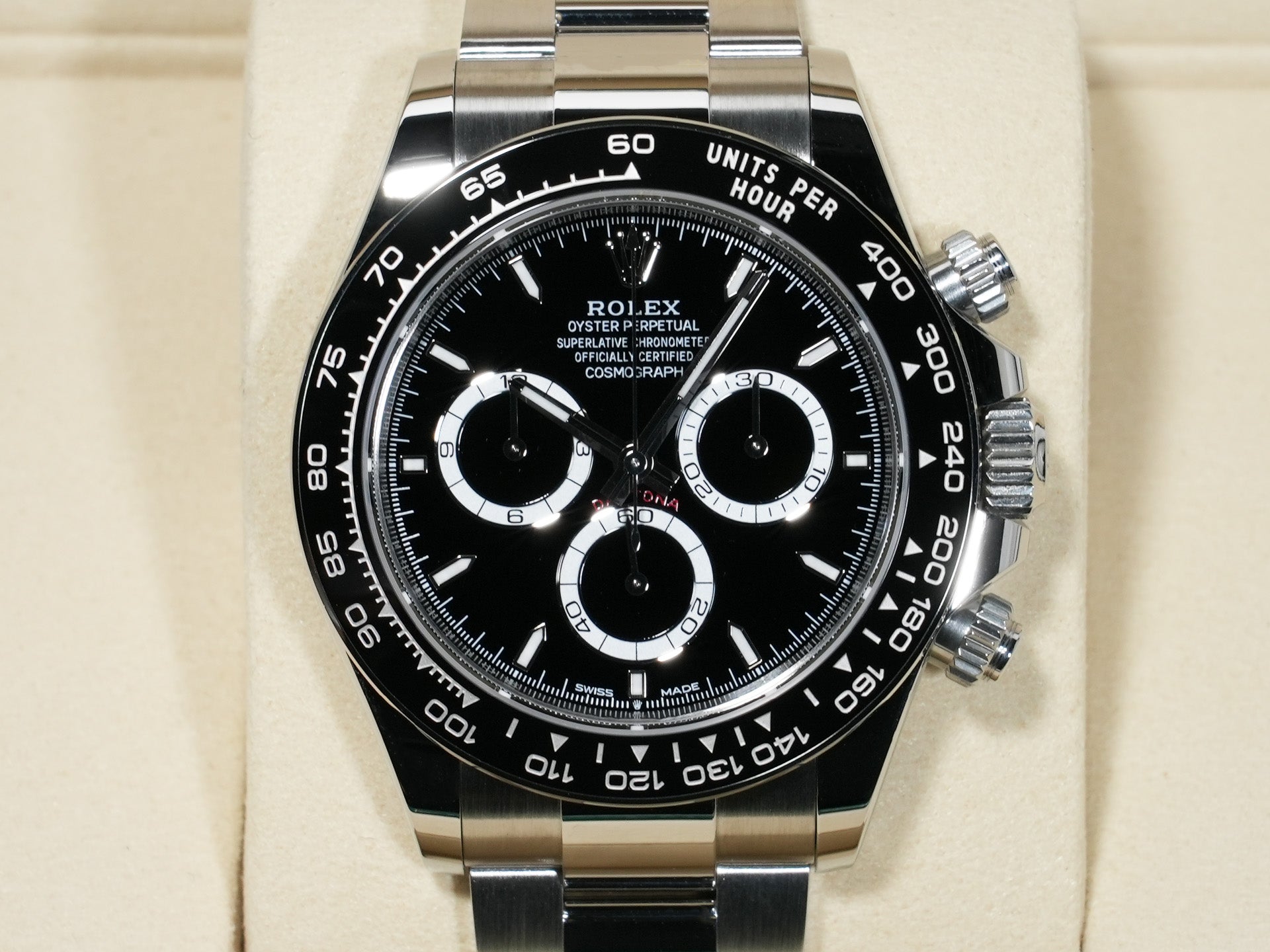 ロレックス デイトナ Ref.126500LN ステンレススチール ブラック文字盤 未使用 ueqopc4p