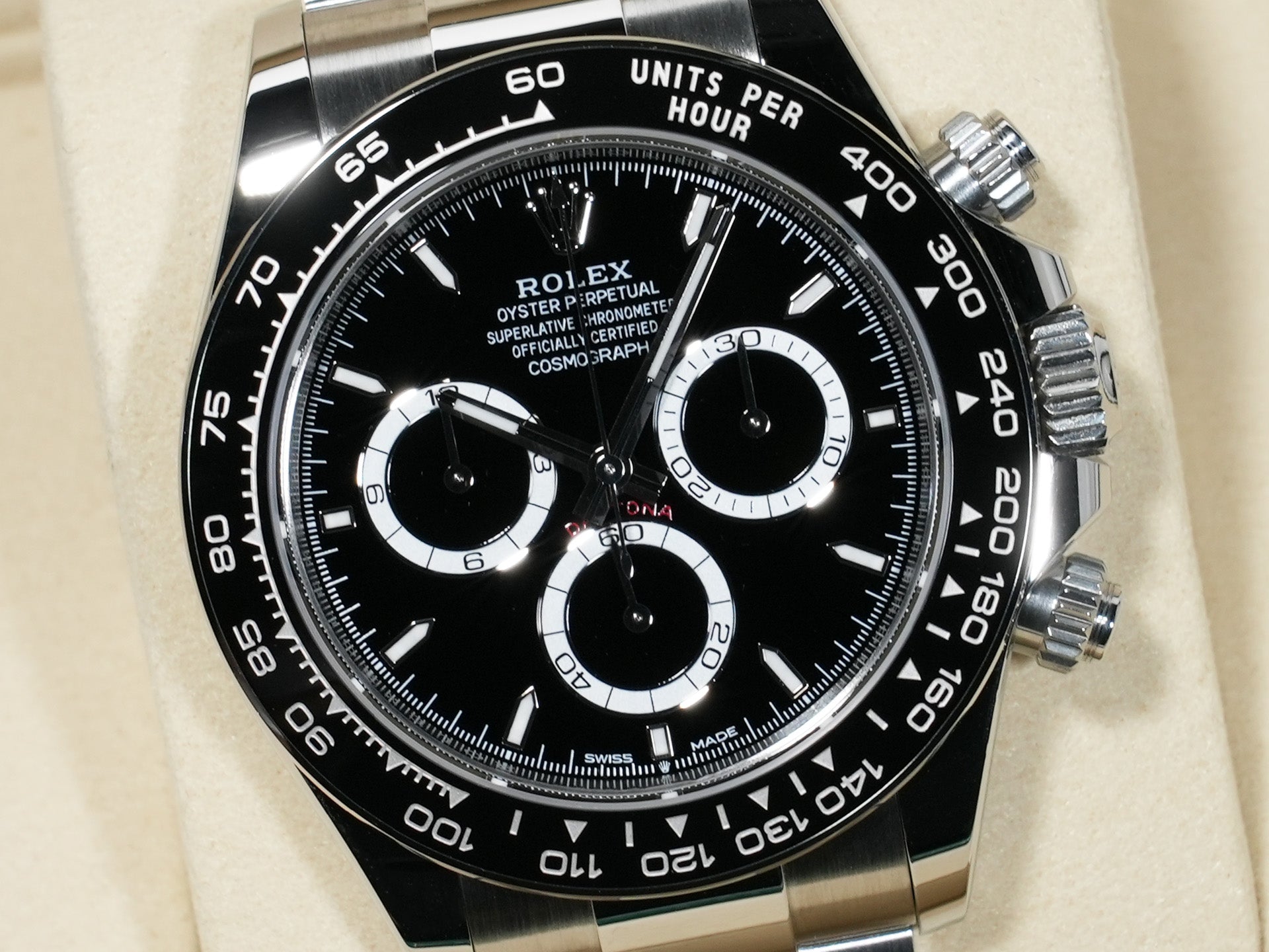 ロレックス デイトナ Ref.126500LN ステンレススチール ブラック文字盤 未使用 ueqopc4p