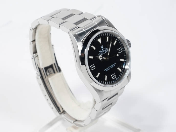 ロレックス エクスプローラーI Ref.14270 ステンレススチール ブラック文字盤 オイスターブレスレット 美中古 wmz3n56e