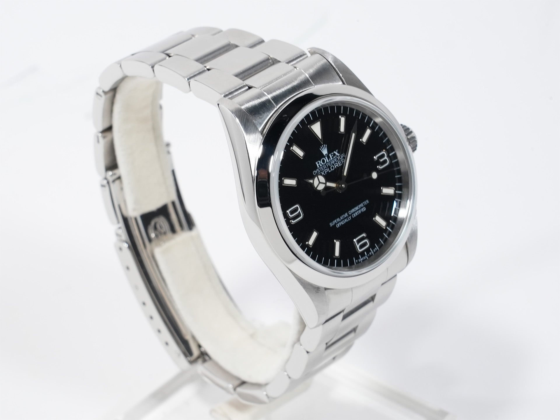 ロレックス エクスプローラーI Ref.14270 ステンレススチール ブラック文字盤 オイスターブレスレット 美中古 wmz3n56e