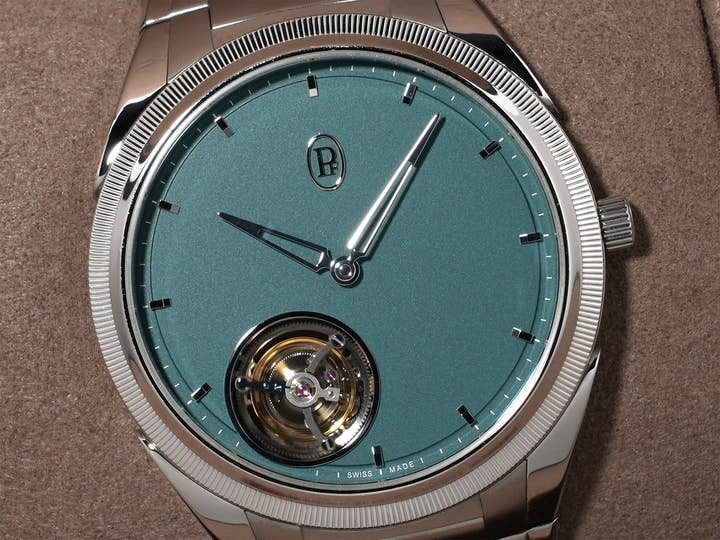 Parmigiani Fleurier Tonda PF Flying Tourbillon Ref. PFS921-1020001-100182 Stainless Steel Green Dial Excellent Condition w2rs2q22