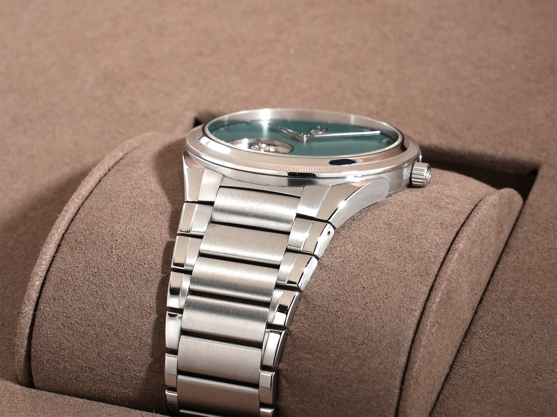 Parmigiani Fleurier Tonda PF Flying Tourbillon Ref. PFS921-1020001-100182 Stainless Steel Green Dial Excellent Condition w2rs2q22