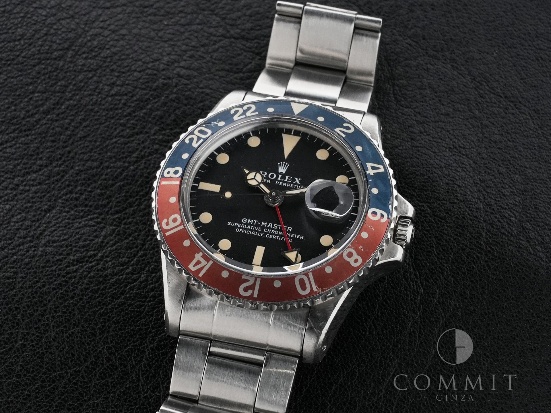 ロレックス GMTマスター Ref.1675 ステンレススチール ブラック文字盤 オイスターブレスレット 中古 jxot5gdm