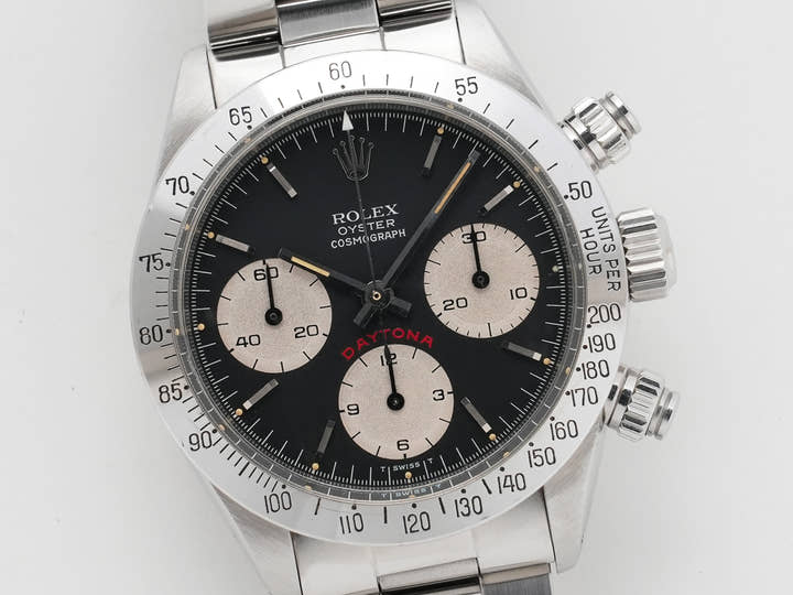Rolex Daytona Ref. 6265 Stainless Steel Black Dial Pre-owned 8iarjaqz