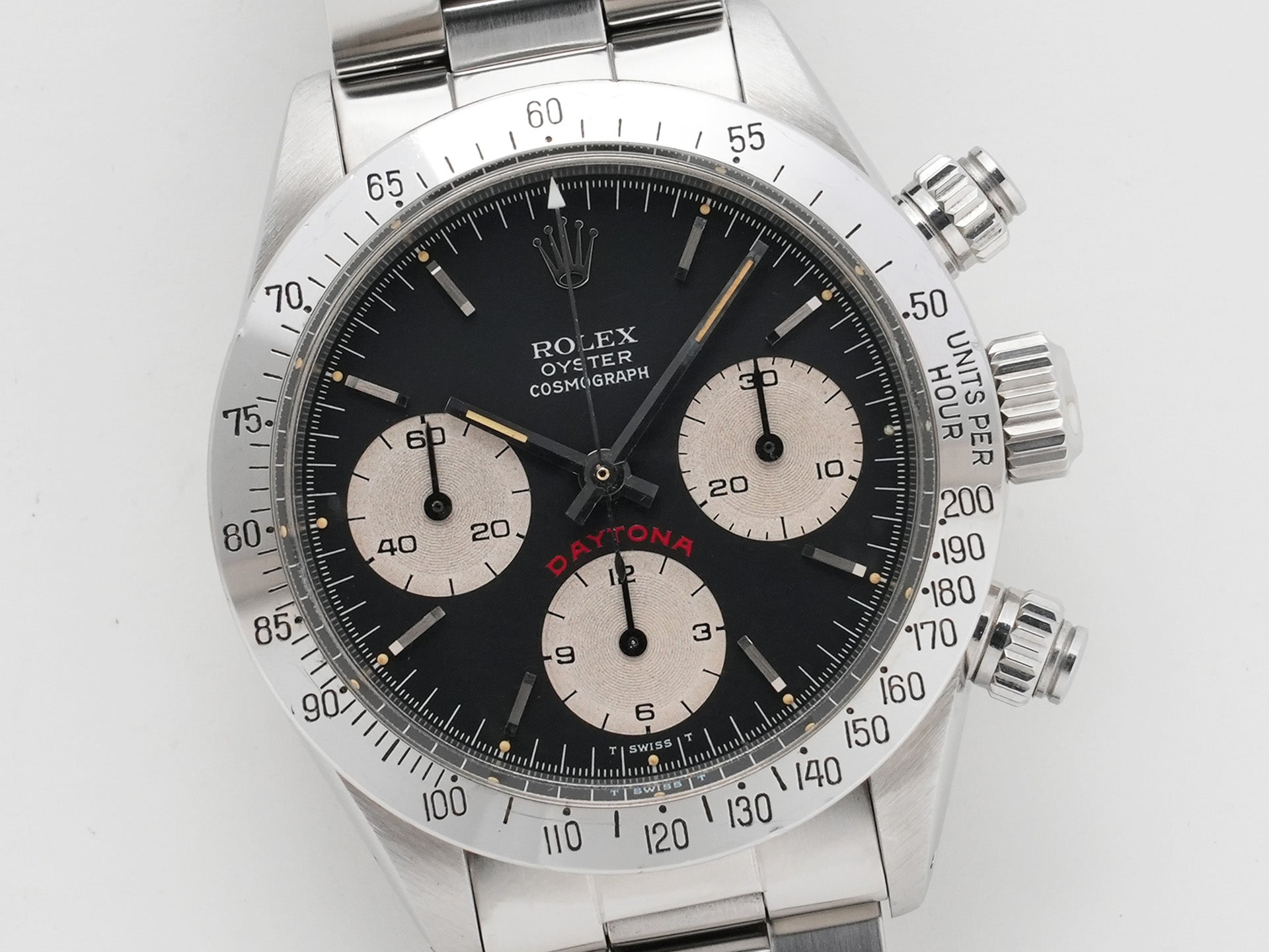 Rolex Daytona Ref. 6265 Stainless Steel Black Dial Pre-owned 8iarjaqz