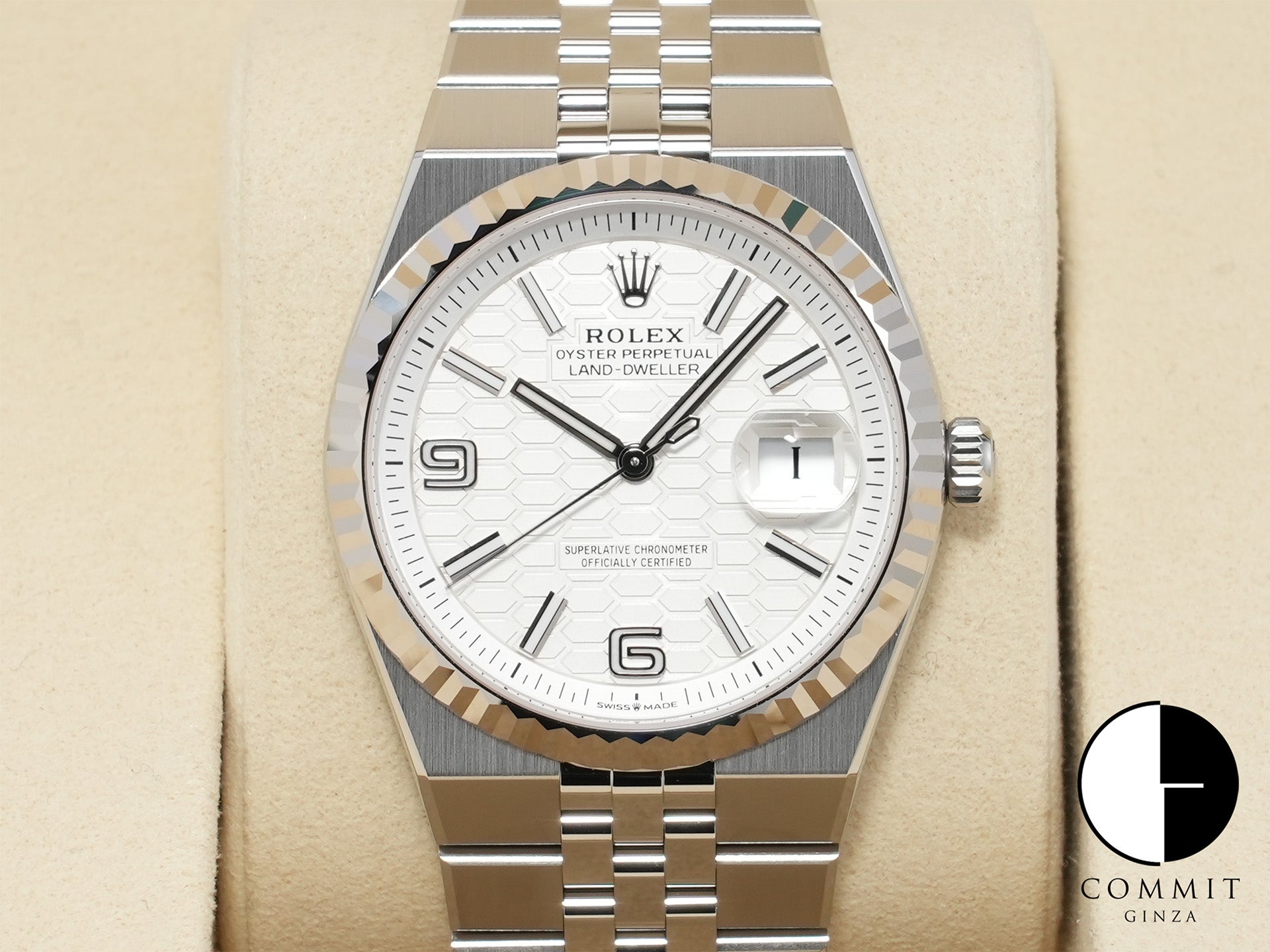 ロレックス ランドドゥエラー Ref.127234 ステンレススチール/ホワイトゴールド ホワイト文字盤 ジュビリーブレスレット 未使用 w6idebud