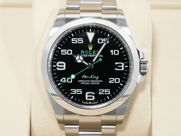 ロレックス エアキング Ref.126900 ステンレススチール ブラック文字盤 オイスターブレスレット 美品 vokhqpvp