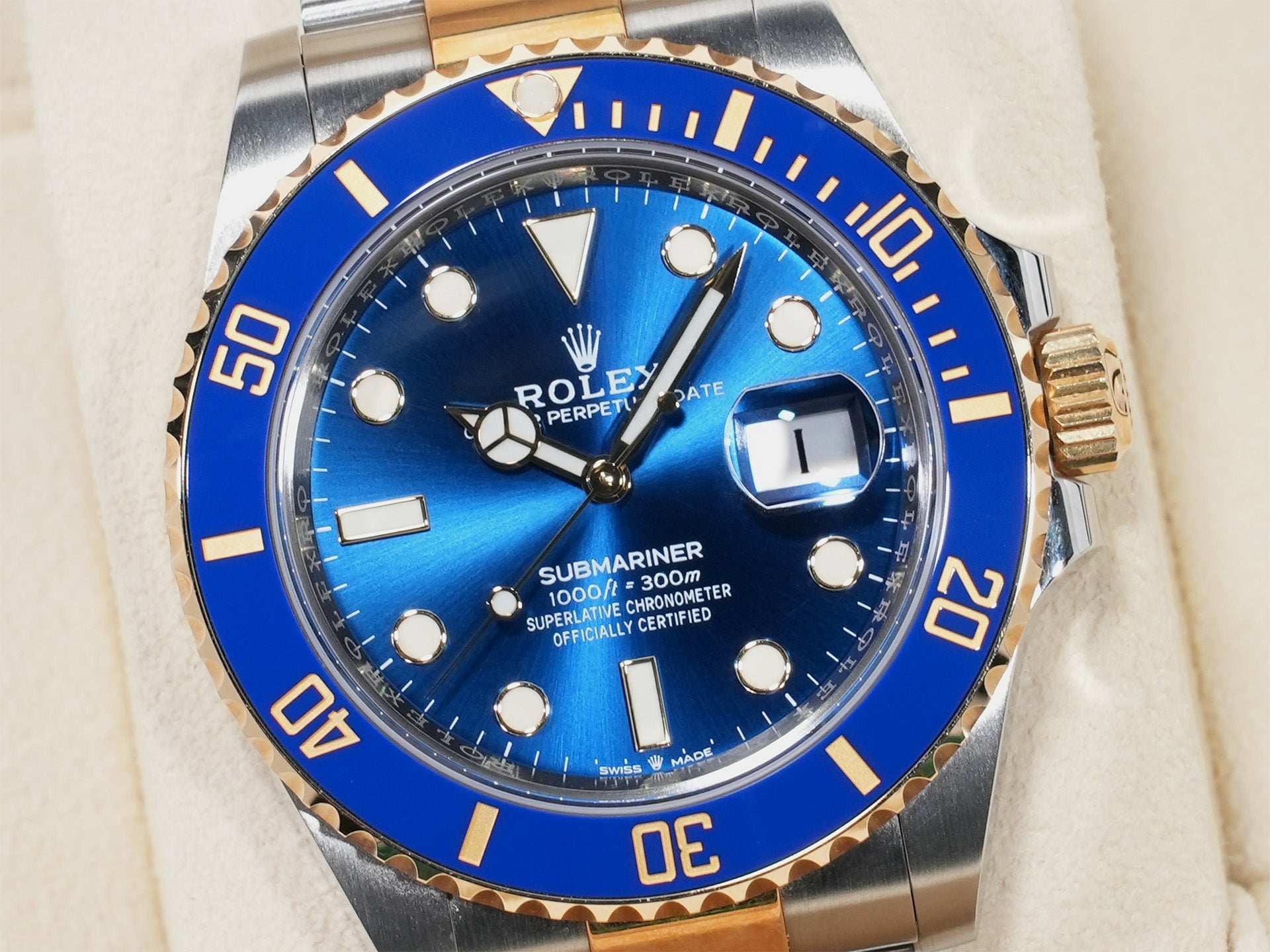 ロレックス サブマリーナー デイト Ref.126613LB ステンレススチール/イエローゴールド ブルー文字盤 中古 jec6xs9k