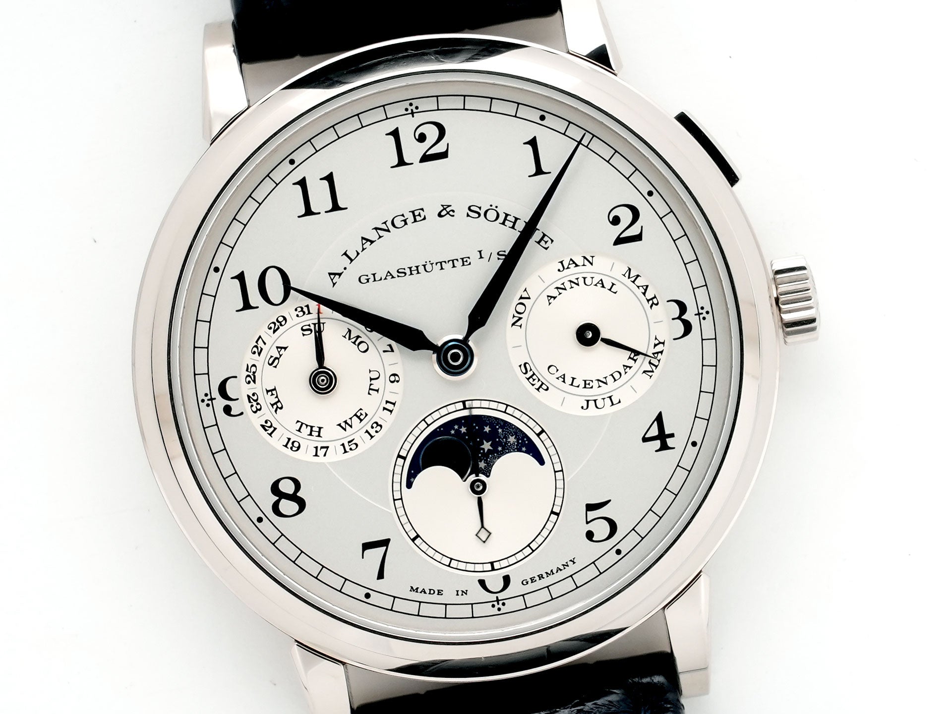 A. Lange & Söhne 1815 Annual Calendar Ref. 238.026 White Gold Silver Dial Pre-owned w7z8zs8z