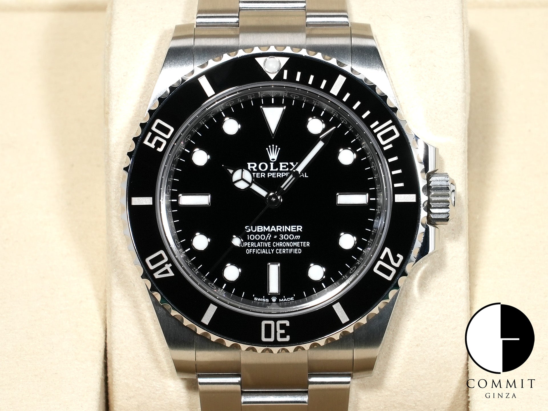ロレックス サブマリーナー ノンデイト Ref.124060 ステンレススチール ブラック文字盤 美中古 cykvdotu