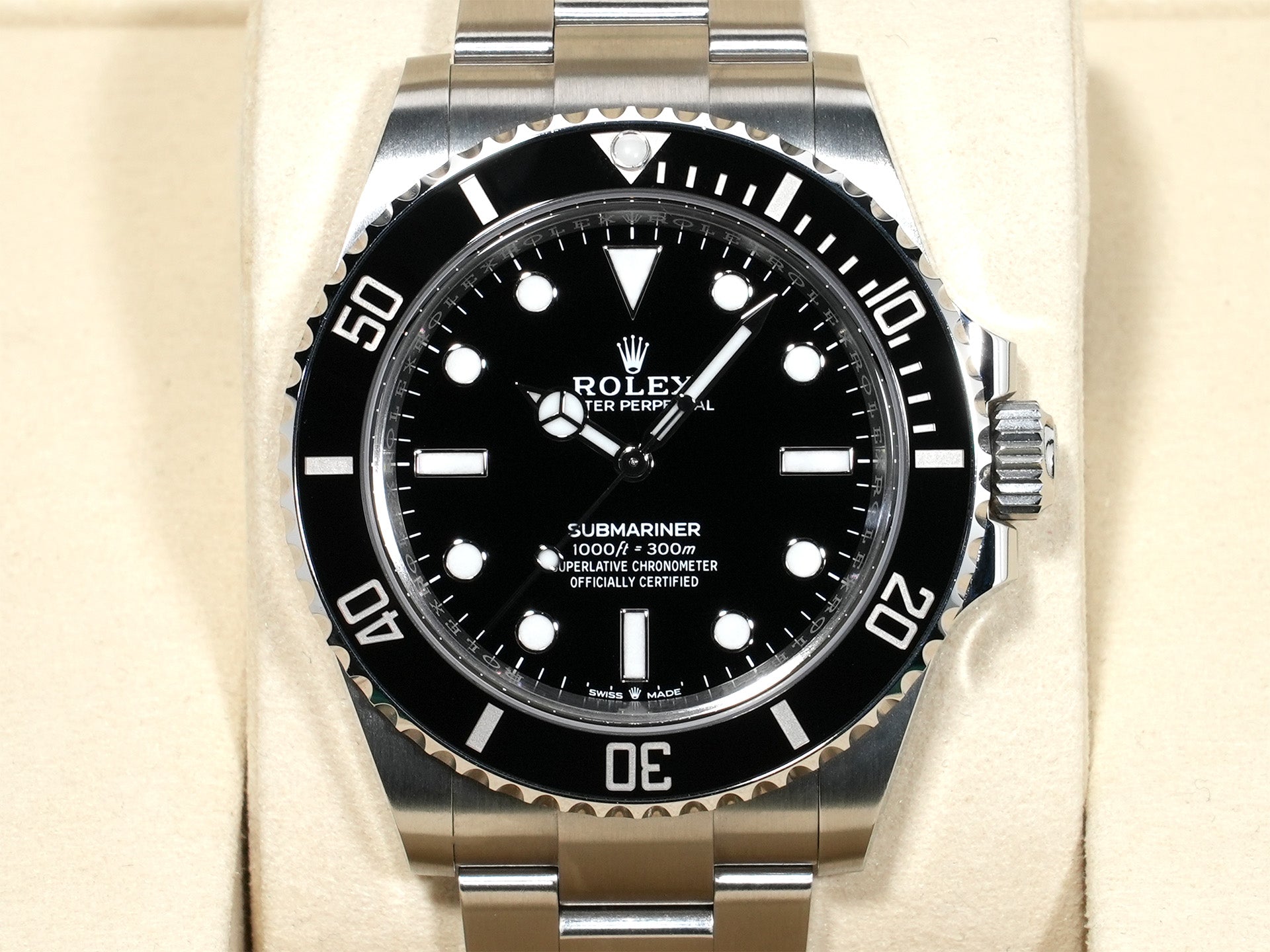 ロレックス サブマリーナー ノンデイト Ref.124060 ステンレススチール ブラック文字盤 美中古 cykvdotu