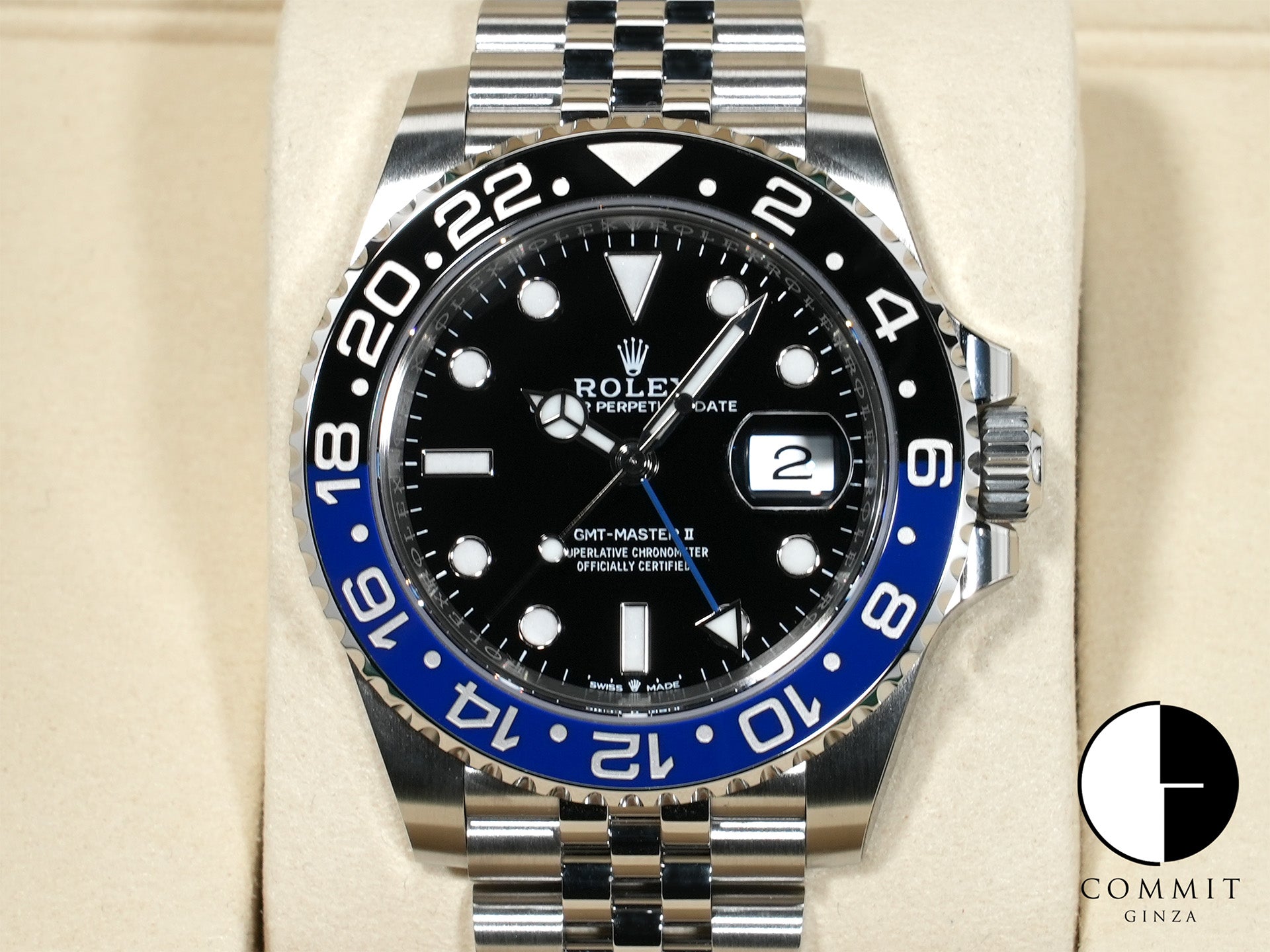 ロレックス GMTマスターII Ref.126710BLNR ステンレススチール ブラック文字盤 ジュビリーブレスレット 未使用 e629ekgc
