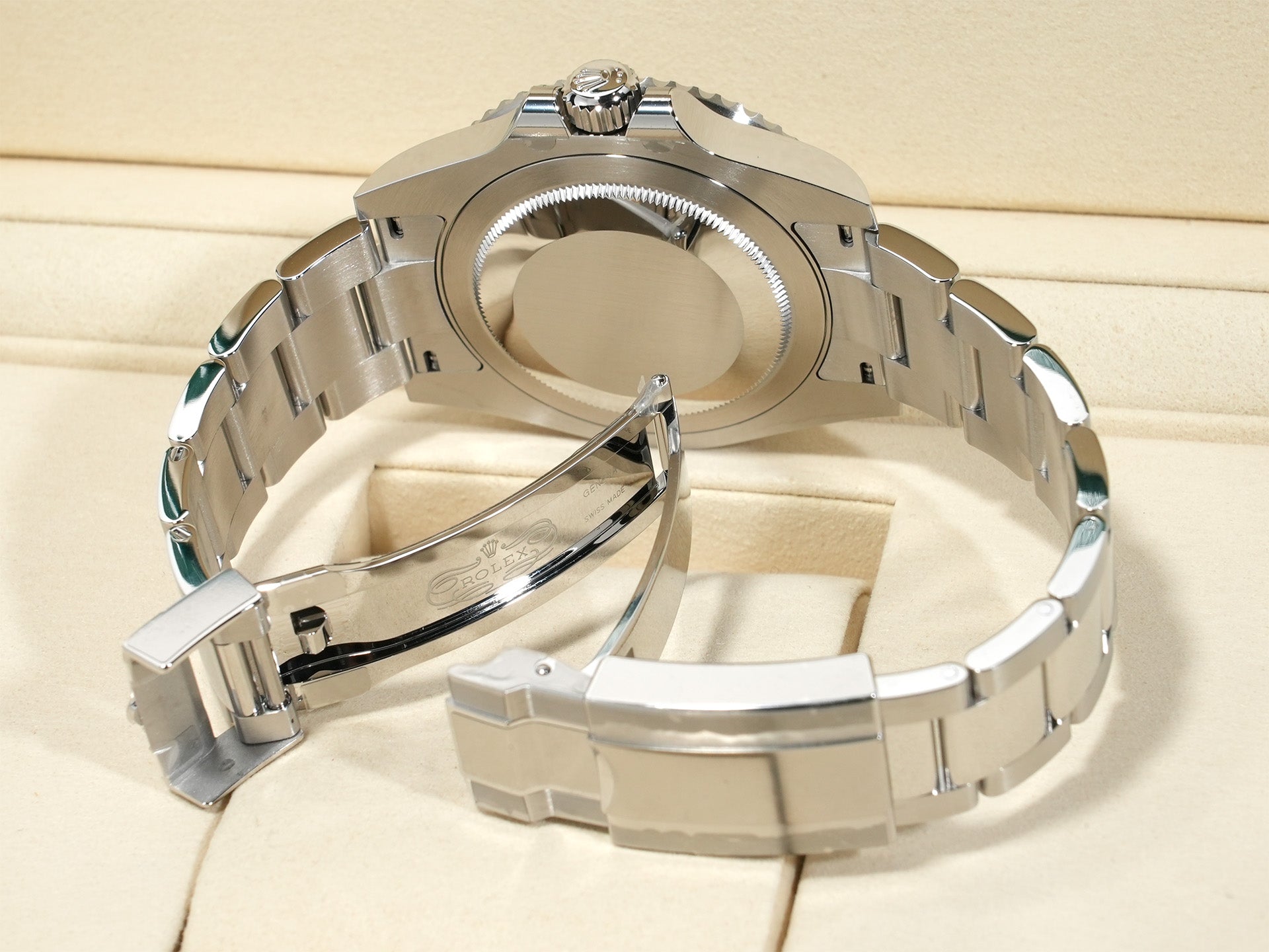 ロレックス GMTマスターII Ref.126710GRNR ステンレススチール ブラック文字盤 オイスターブレスレット 未使用 aybepj9e